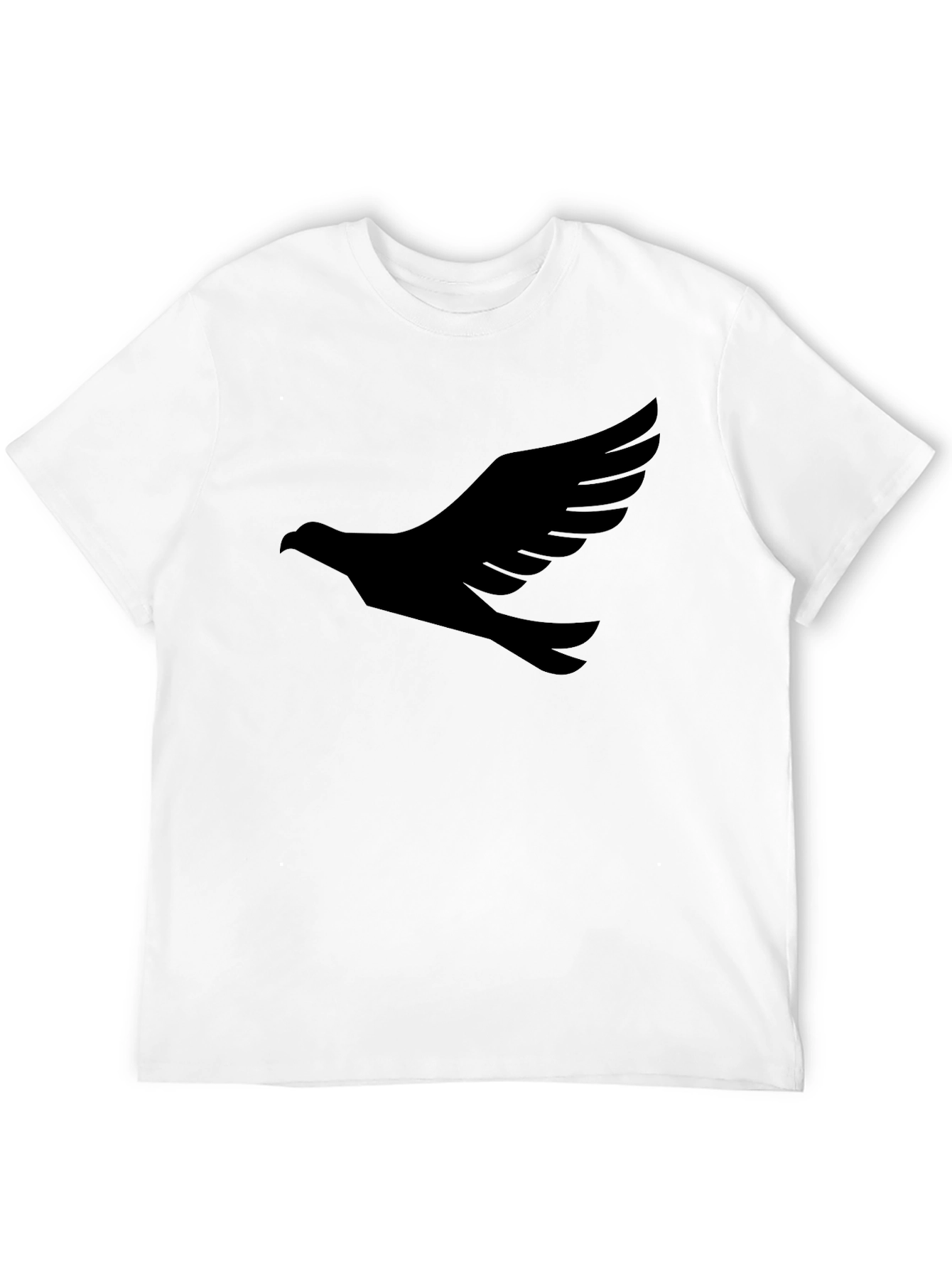 Black Black T-Shirt with Dove Graphic Print view 12