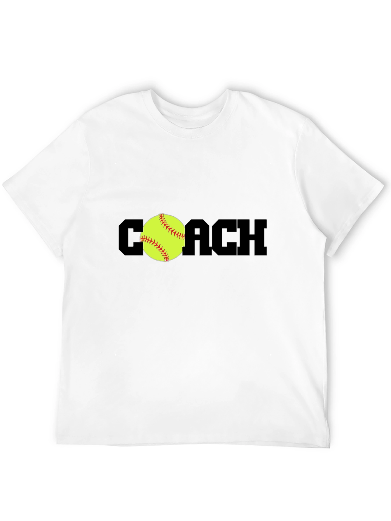 Black Coach Softball T-Shirt - Black view 12