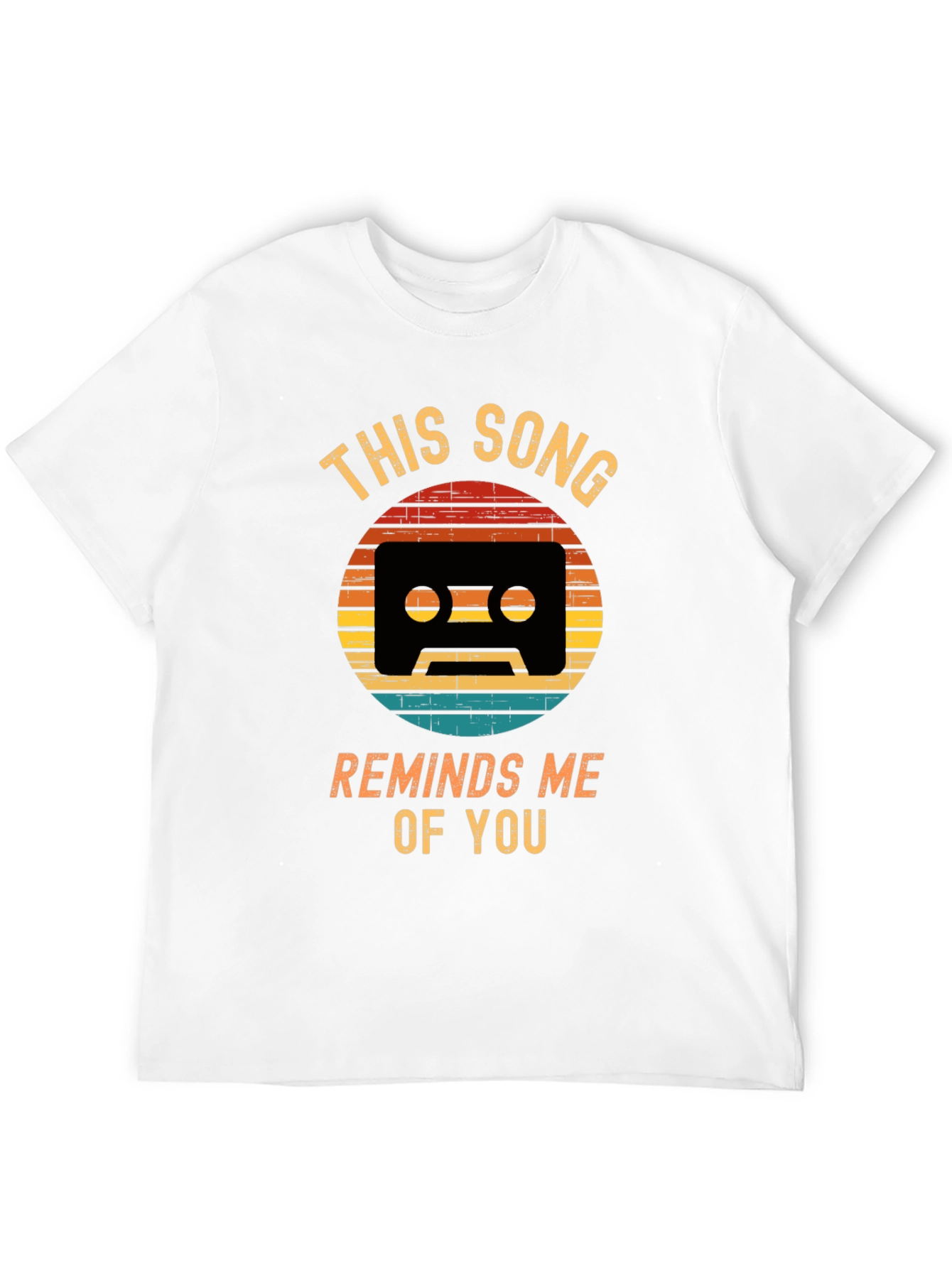 Black Retro Cassette Tape Shirt - 'This Song Reminds Me of You' view 12