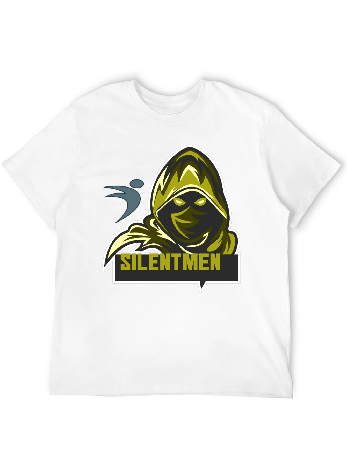 Black Silentmen Graphic Black T-Shirt - Gamer Style view 12
