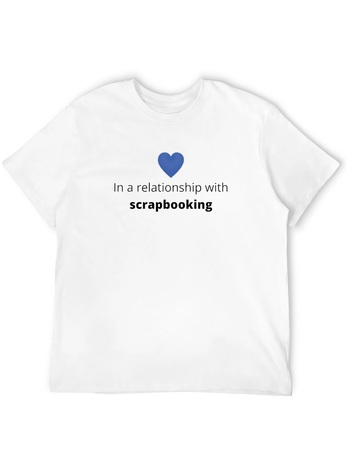 Black Scrapbooking Lover T-Shirt - In A Relationship With view 12