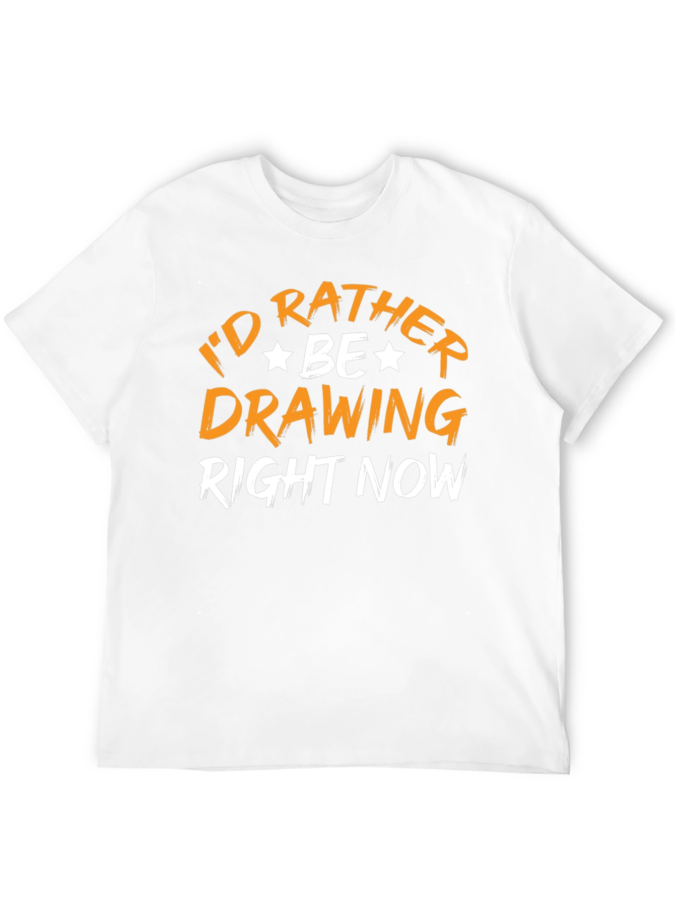 Black I'd Rather Be Drawing T-Shirt view 12