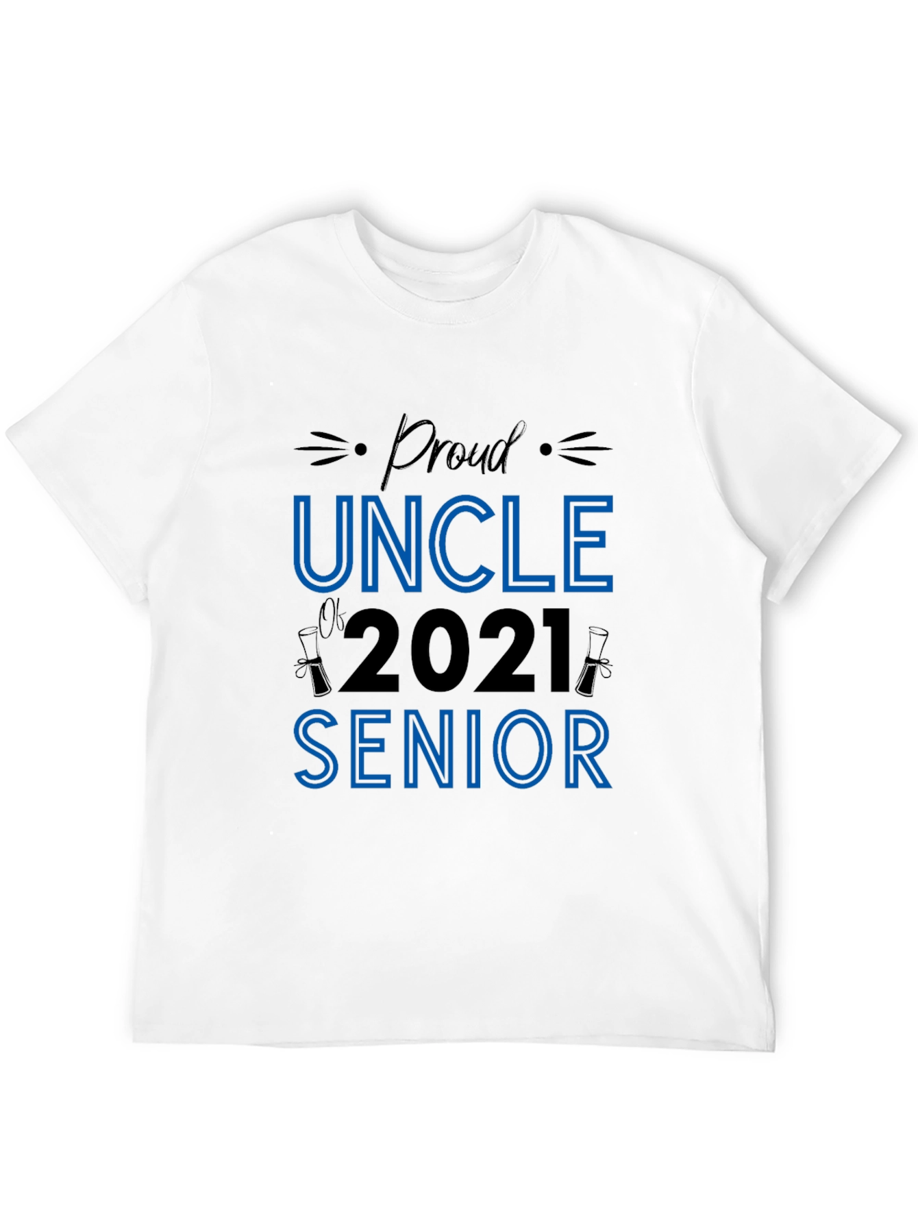 Black Proud Uncle 2021 Senior T-Shirt view 12