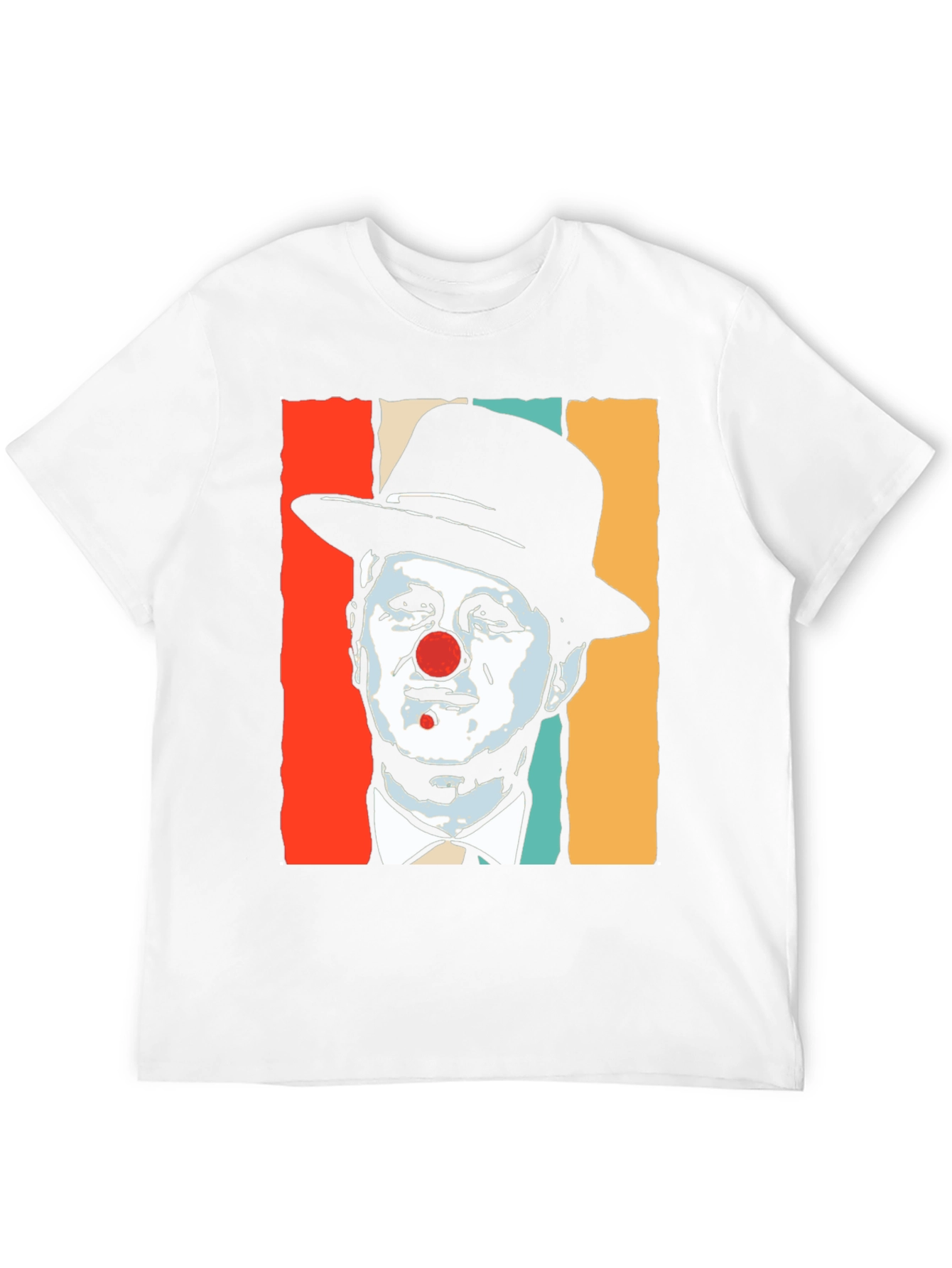 Black Clown Portrait Graphic T-Shirt - Retro Style view 12