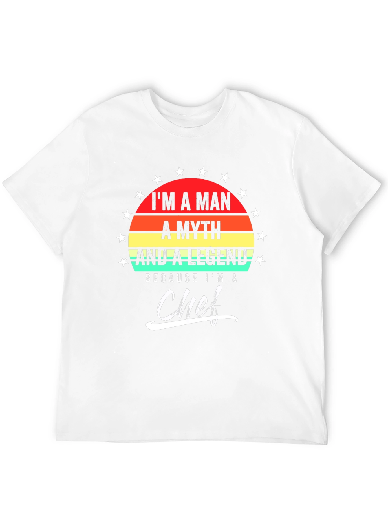 Black Man Myth Legend Chef T-Shirt view 12