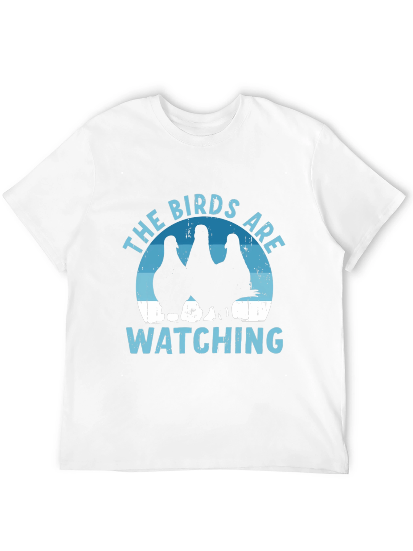 Black The Birds Are Watching T-Shirt - Funny Bird Lover Tee view 12