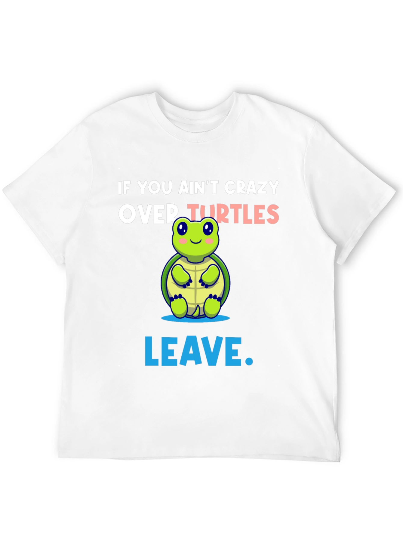 Black Crazy Over Turtles Graphic Tee view 12