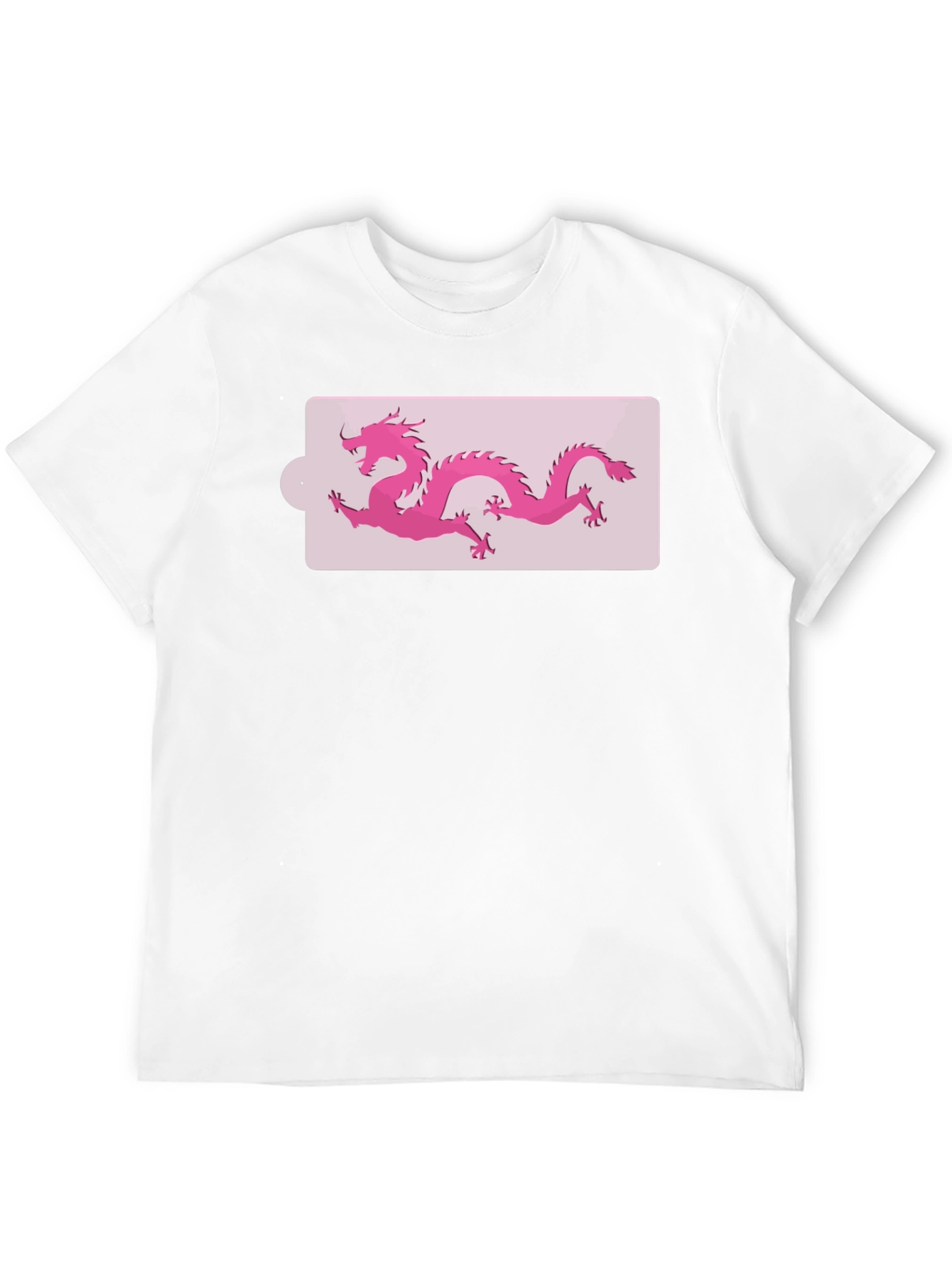 Black Pink Dragon Graphic Black T-Shirt view 12