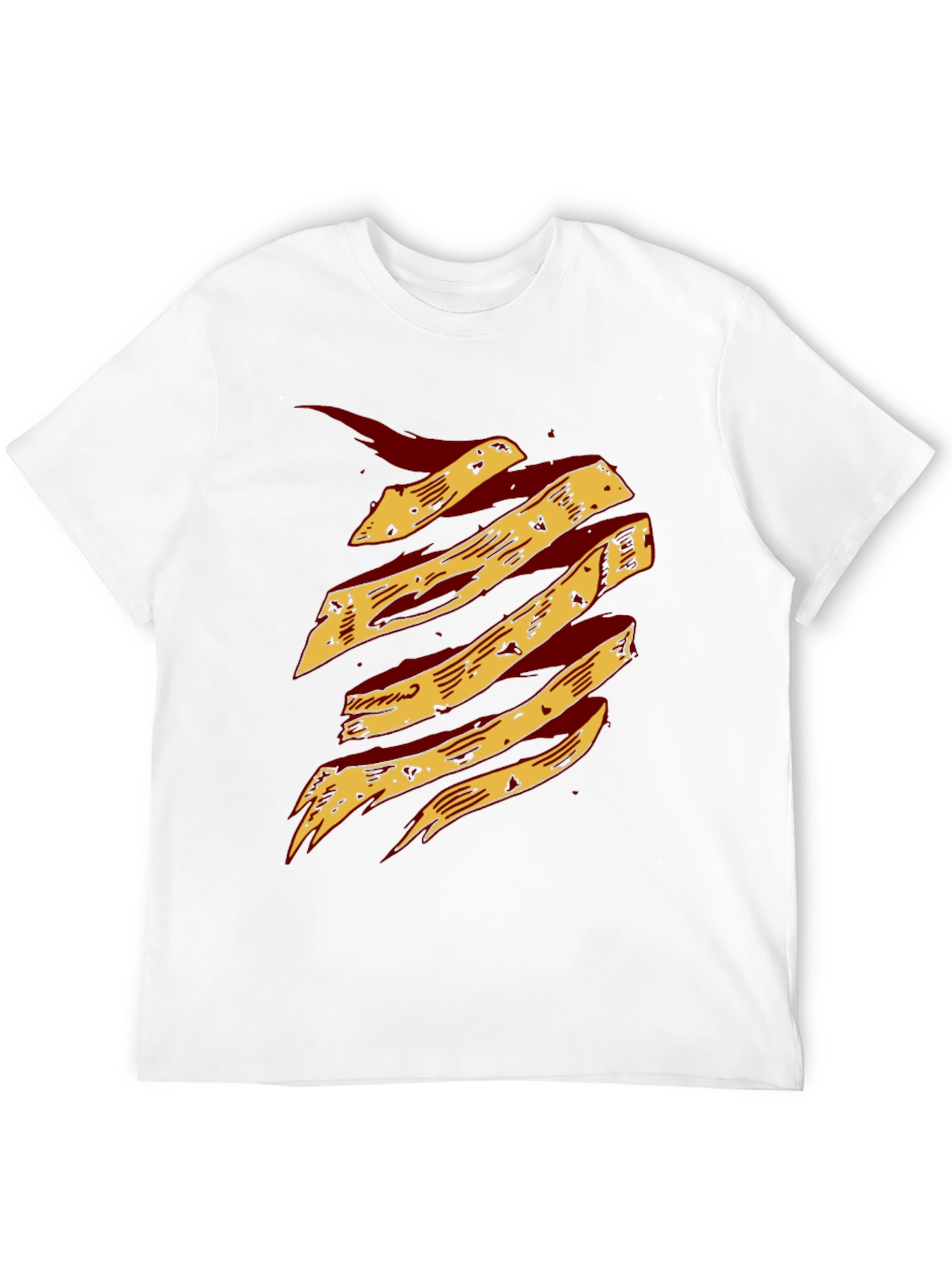 Black Graphic Print T-Shirt - Abstract Design view 12