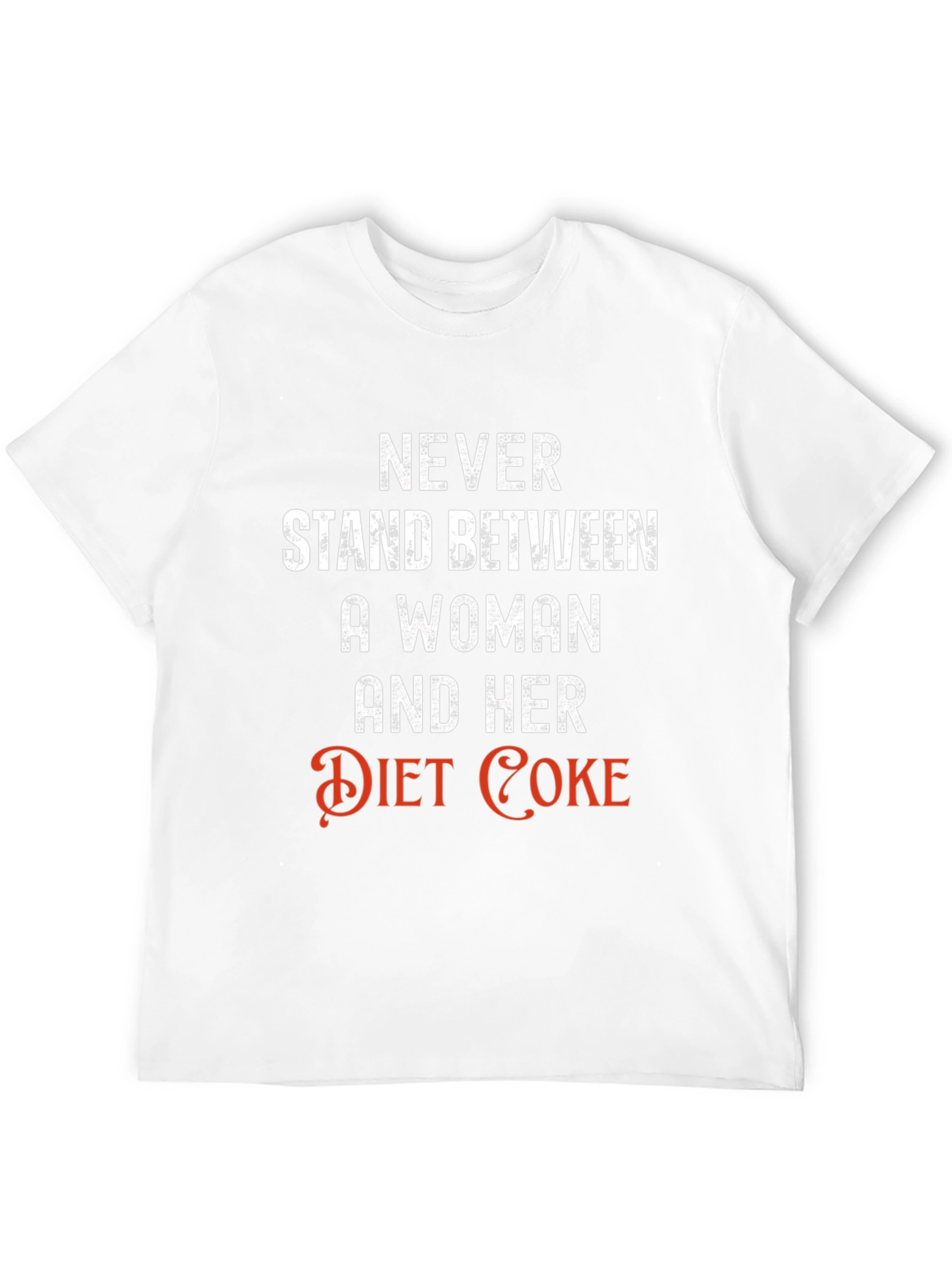 Black Diet Coke Lover T-Shirt - "Never Stand Between" view 12
