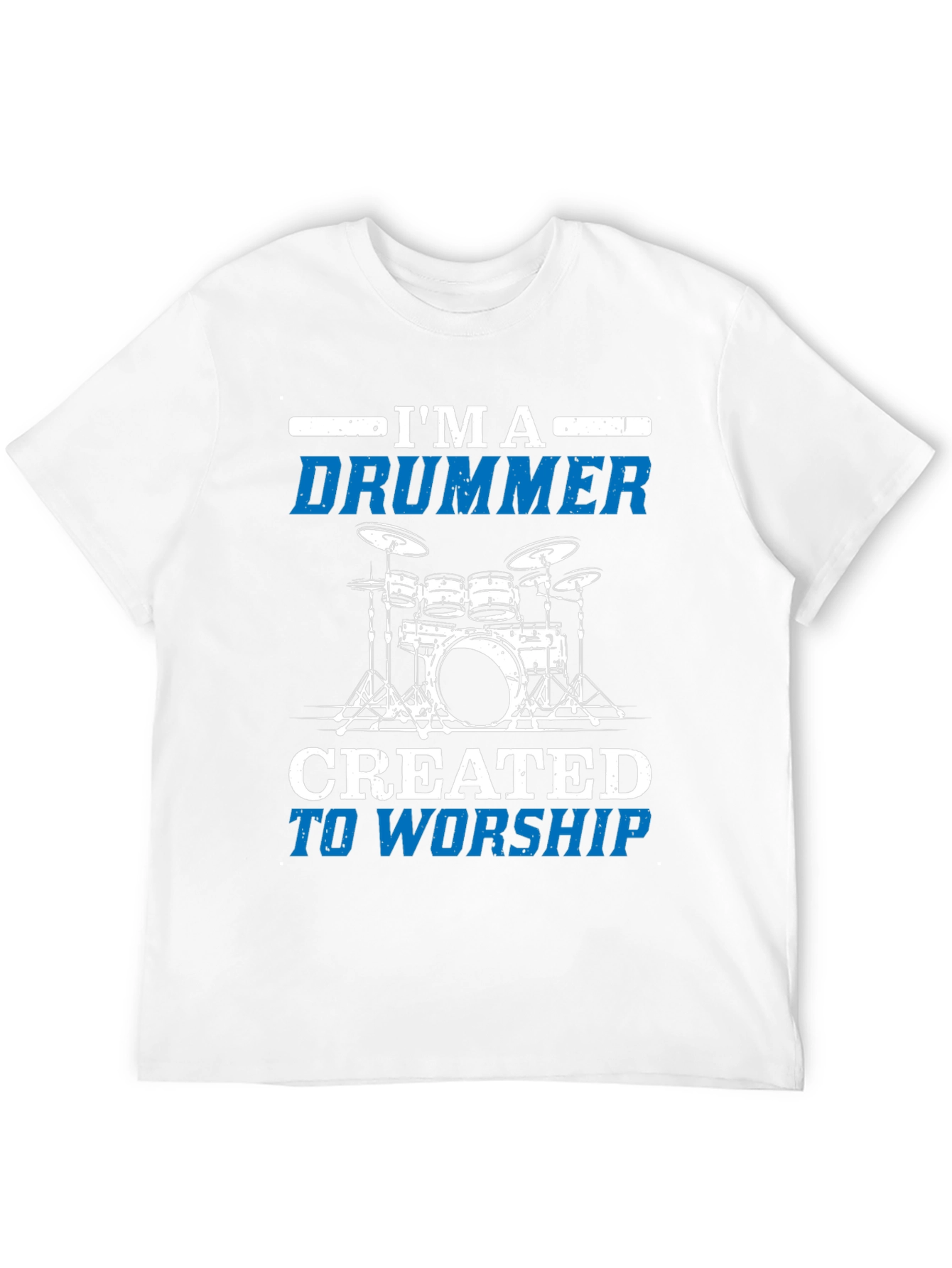 Black I'm A Drummer Worship Graphic T-Shirt view 12