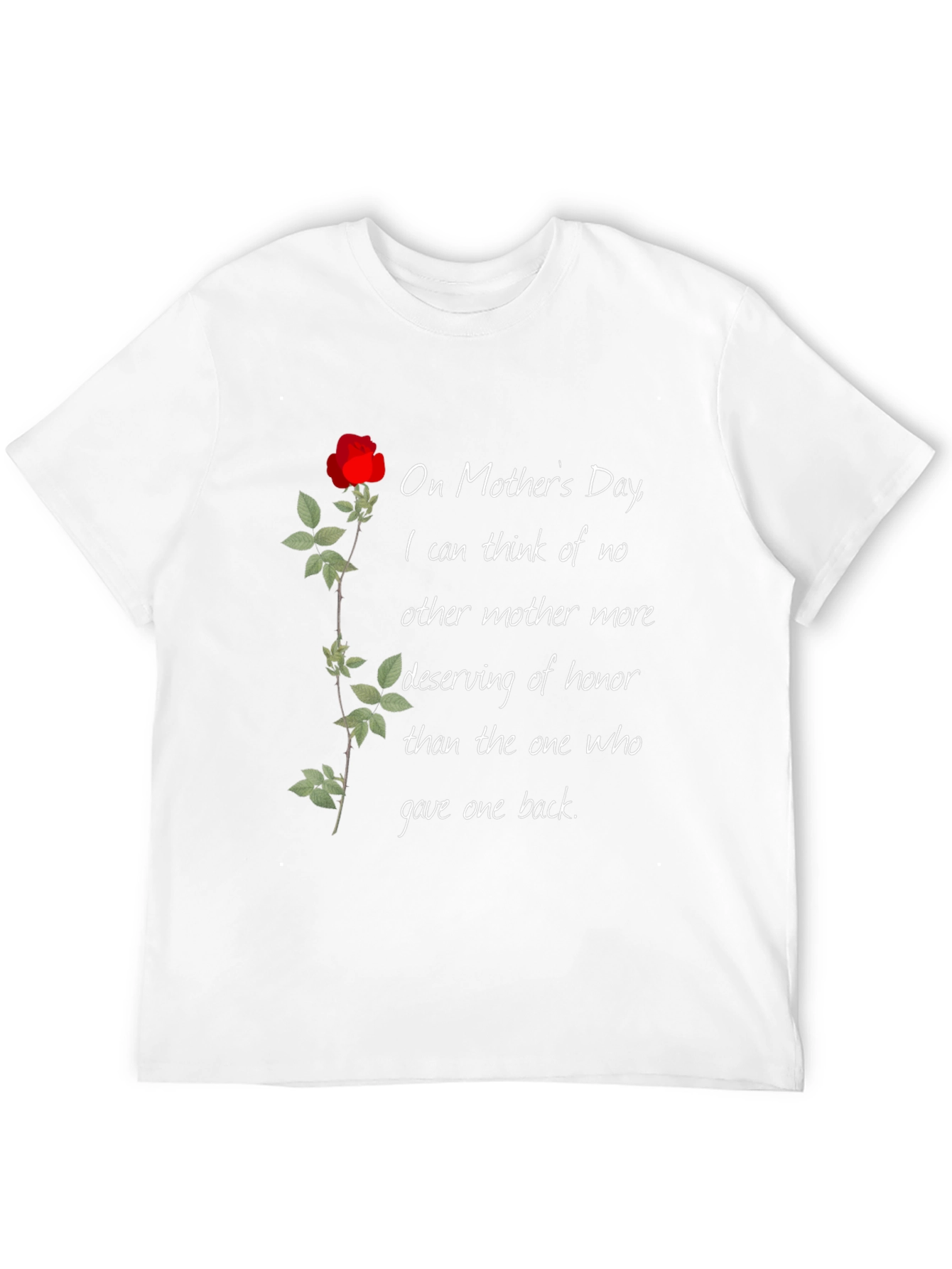 Black Mother's Day Rose T-Shirt view 12