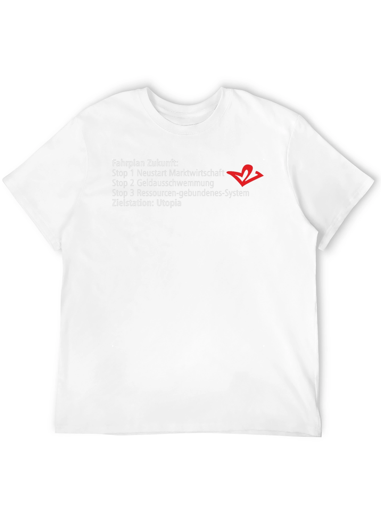 Black Fahrplan Zukunft Utopia Graphic T-Shirt view 12