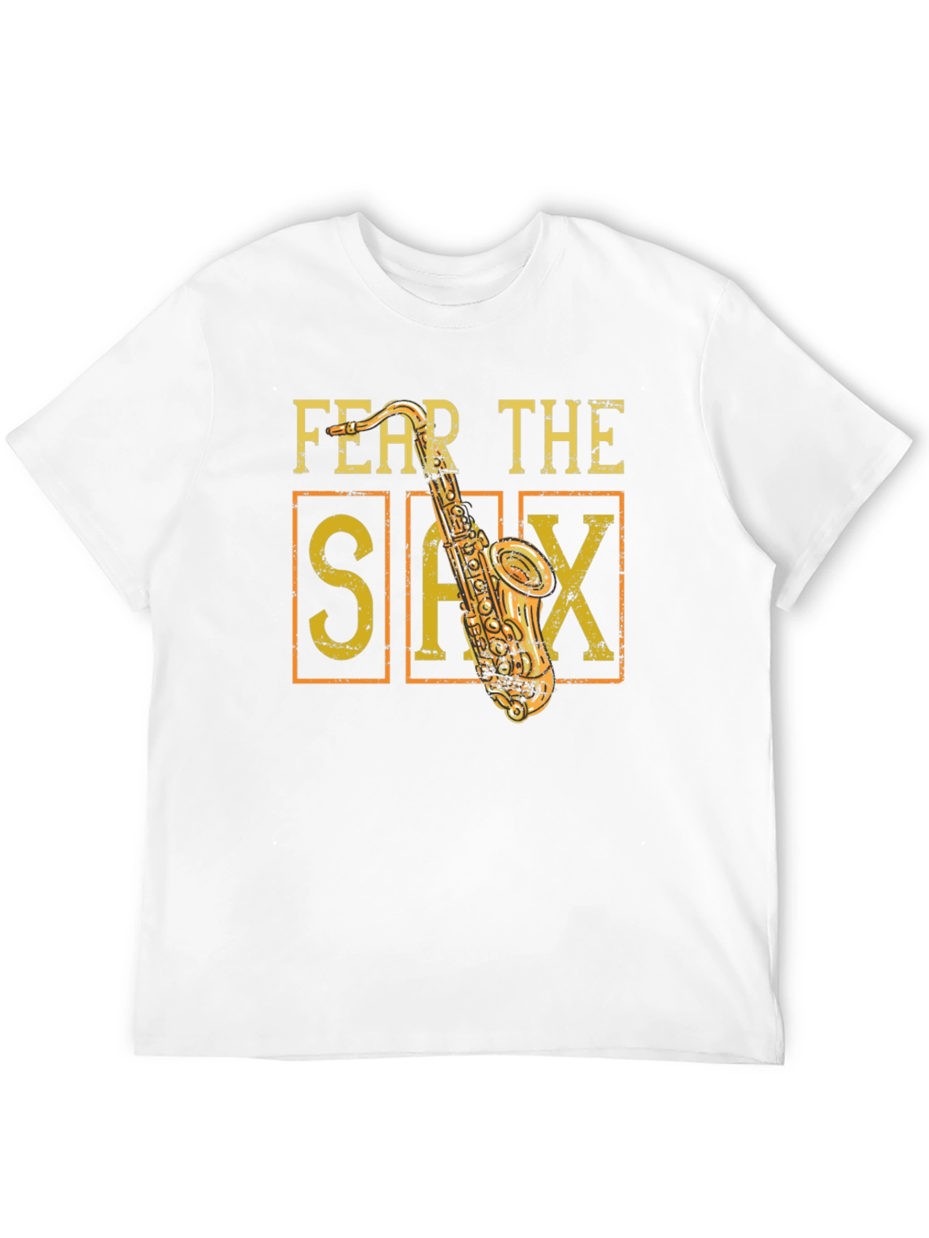 Black Fear The Sax T-Shirt - Musician Tee view 12