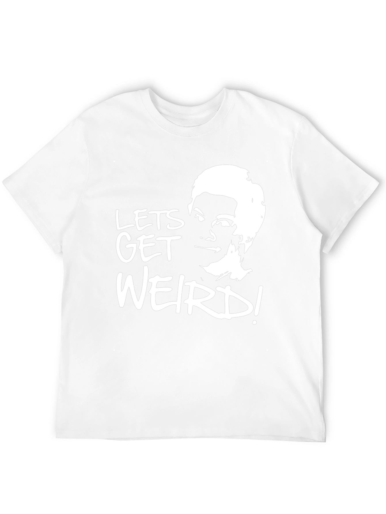 Black Lets Get Weird T-Shirt - Soft Black Tee view 12