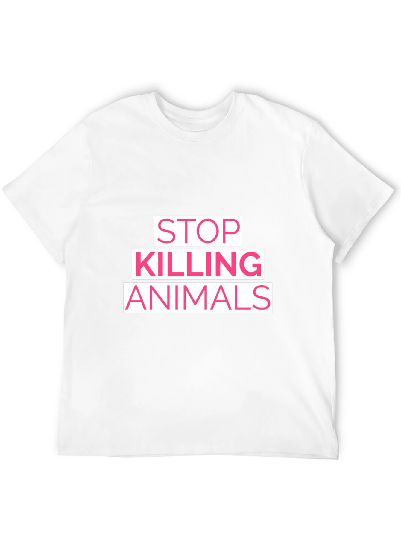 Black Stop Killing Animals Graphic T-Shirt - Black view 12