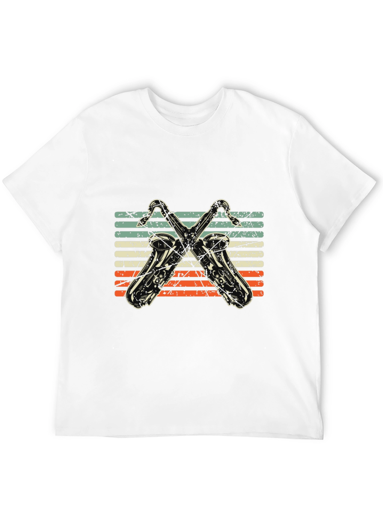 Black Vintage Saxophone T-Shirt: Retro Music Tee view 12