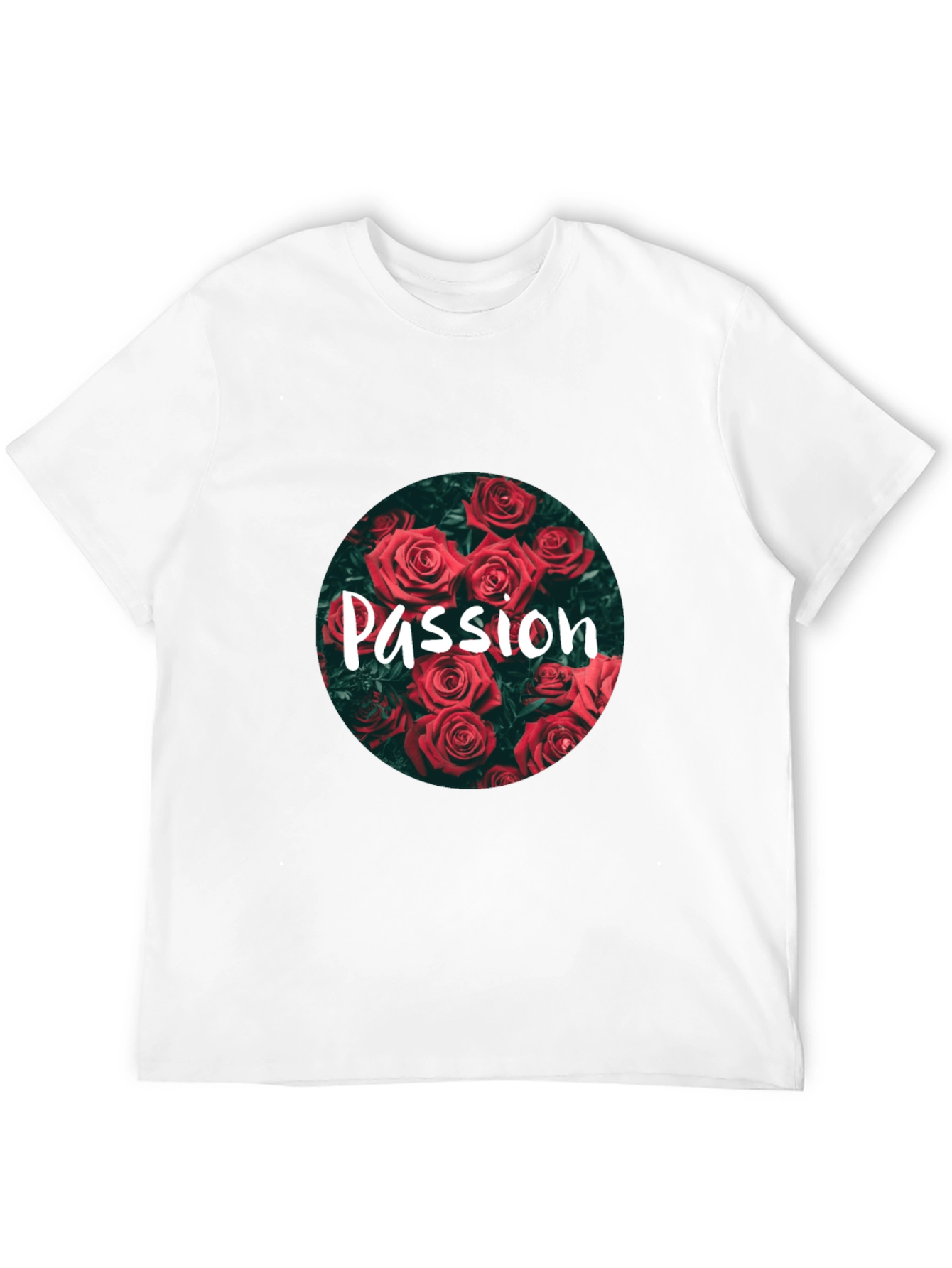 Black Passion Rose Graphic Tee - Stylish Floral Print Shirt view 12