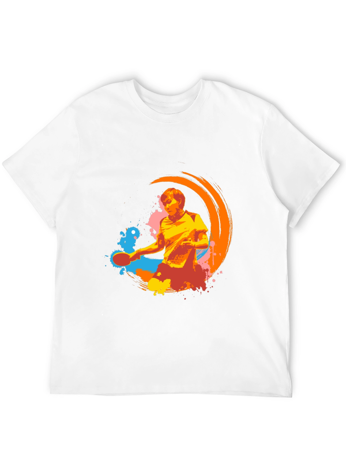 Black Cool Graphic Tee - Table Tennis Design view 12