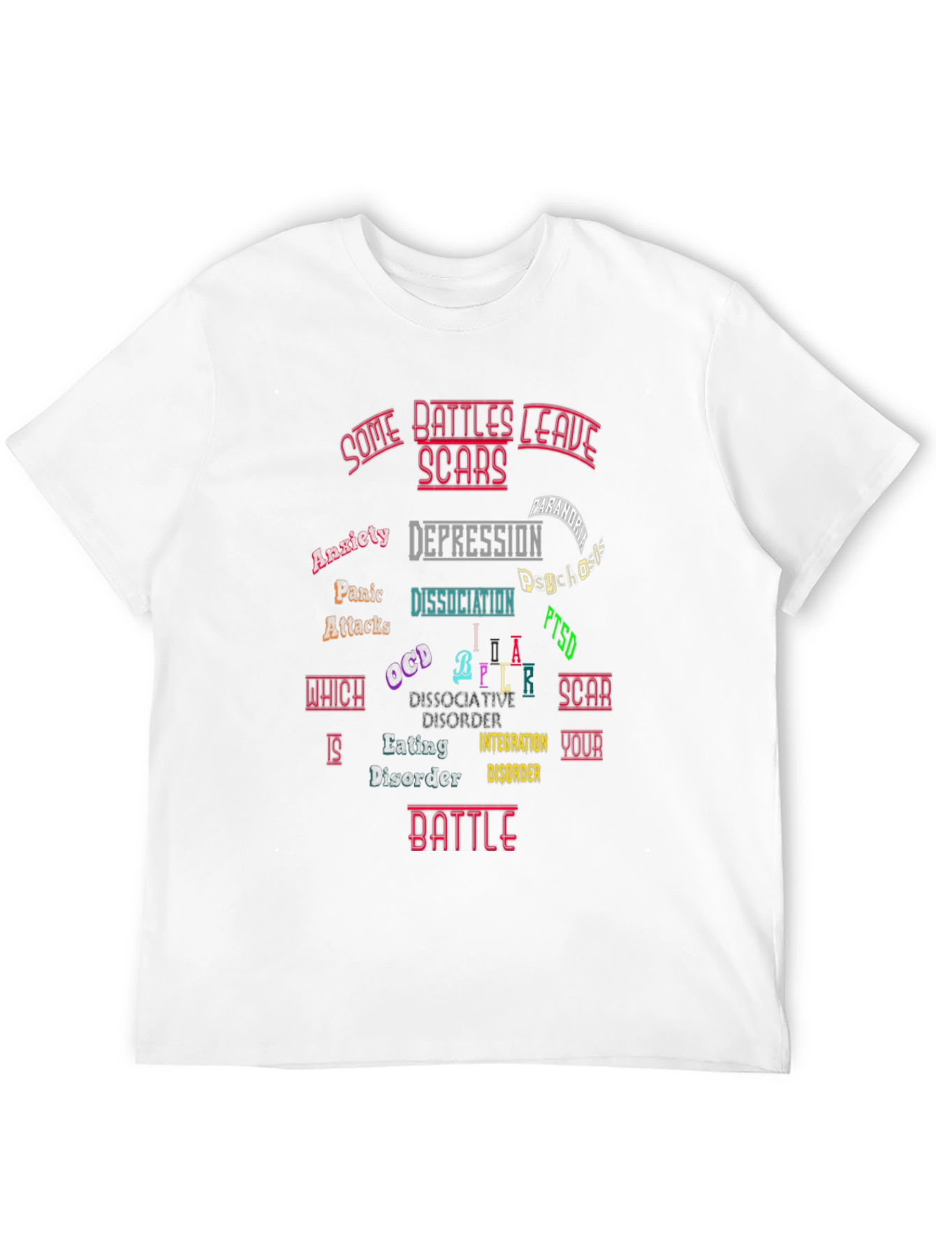 Black Mental Health Awareness T-Shirt view 12