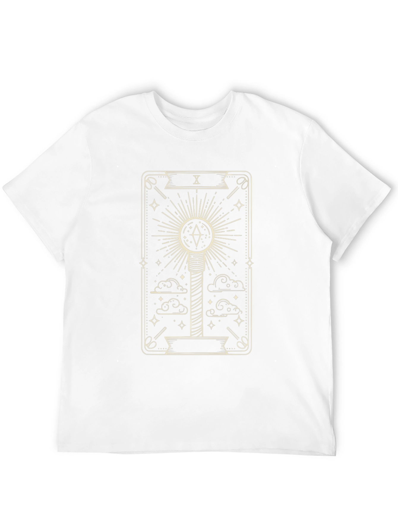 Black Tarot Card Design T-Shirt view 12