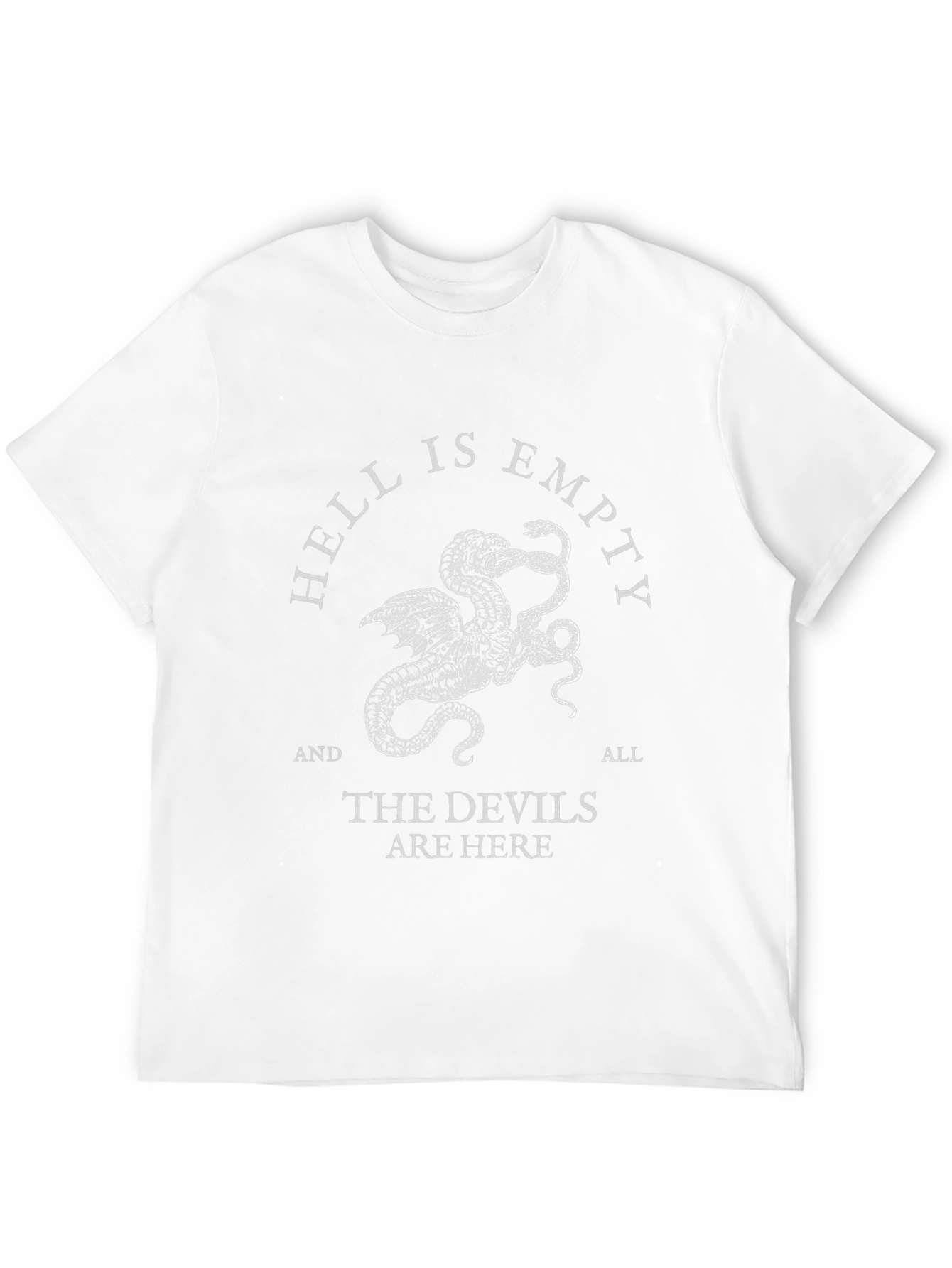 Black Hell is Empty Graphic Tee - Mens Black T-Shirt view 12