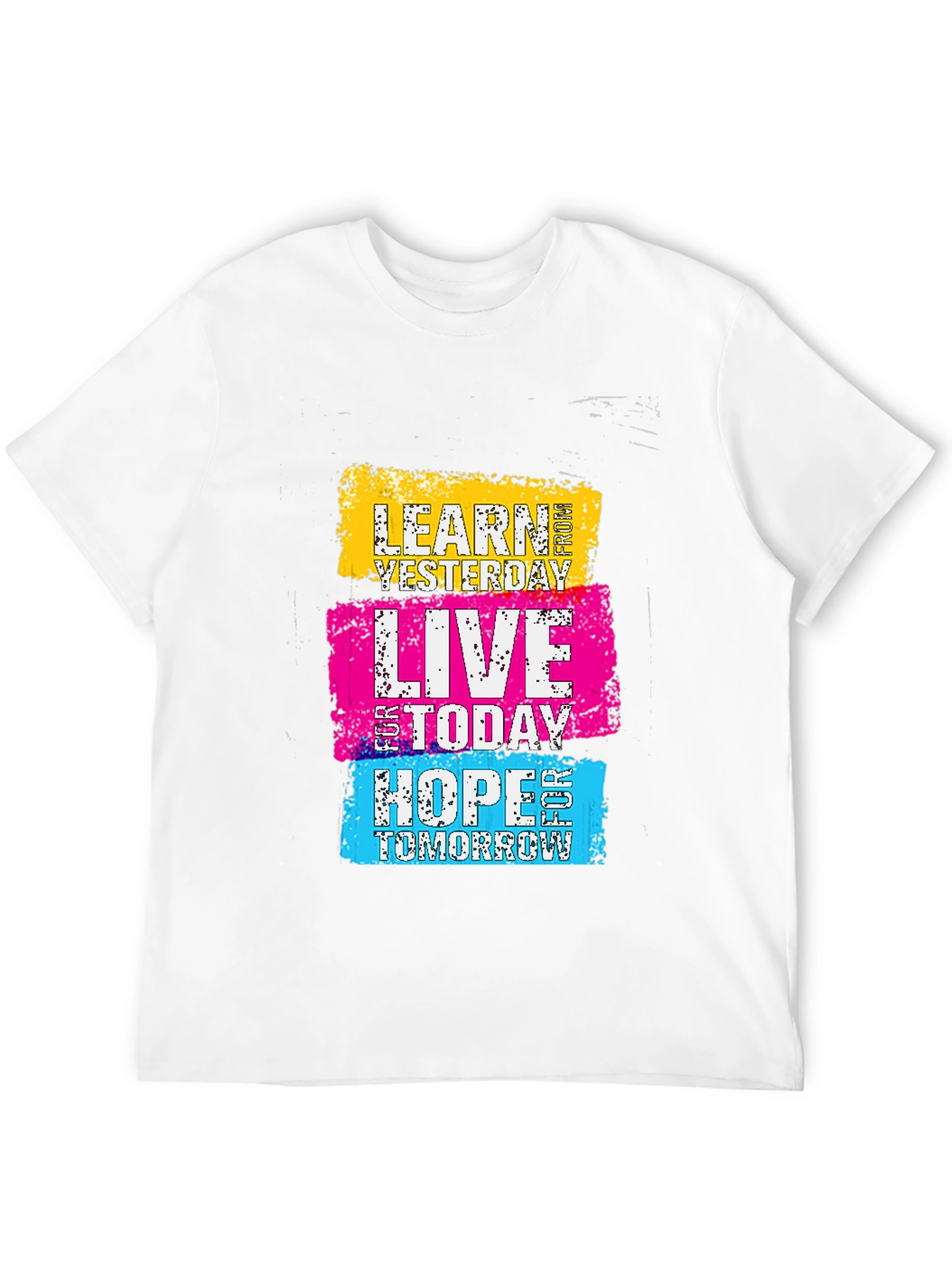 Black Motivational Learn Live Hope Graphic Tee view 12