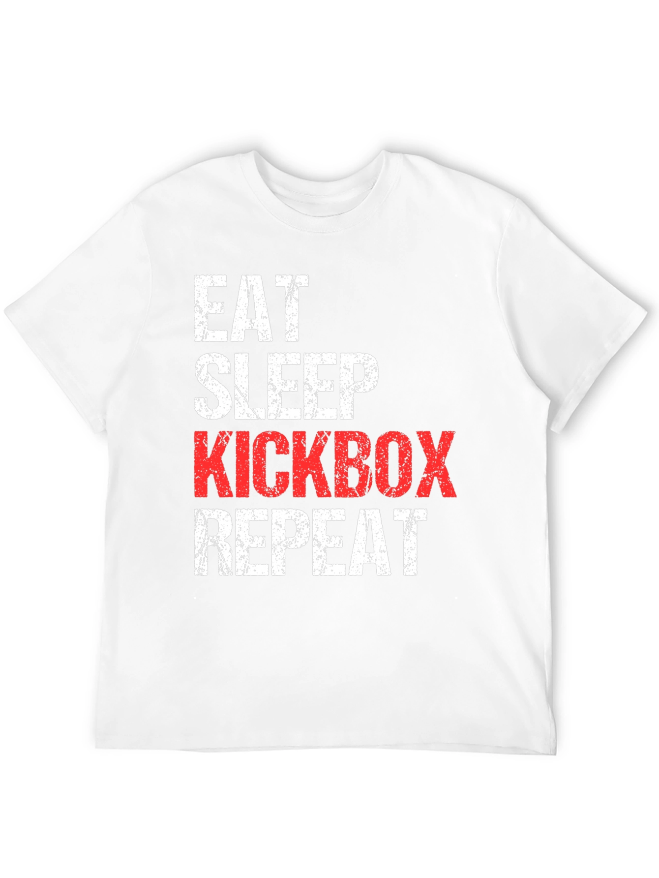 Black Eat Sleep Kickbox Repeat T-Shirt view 12