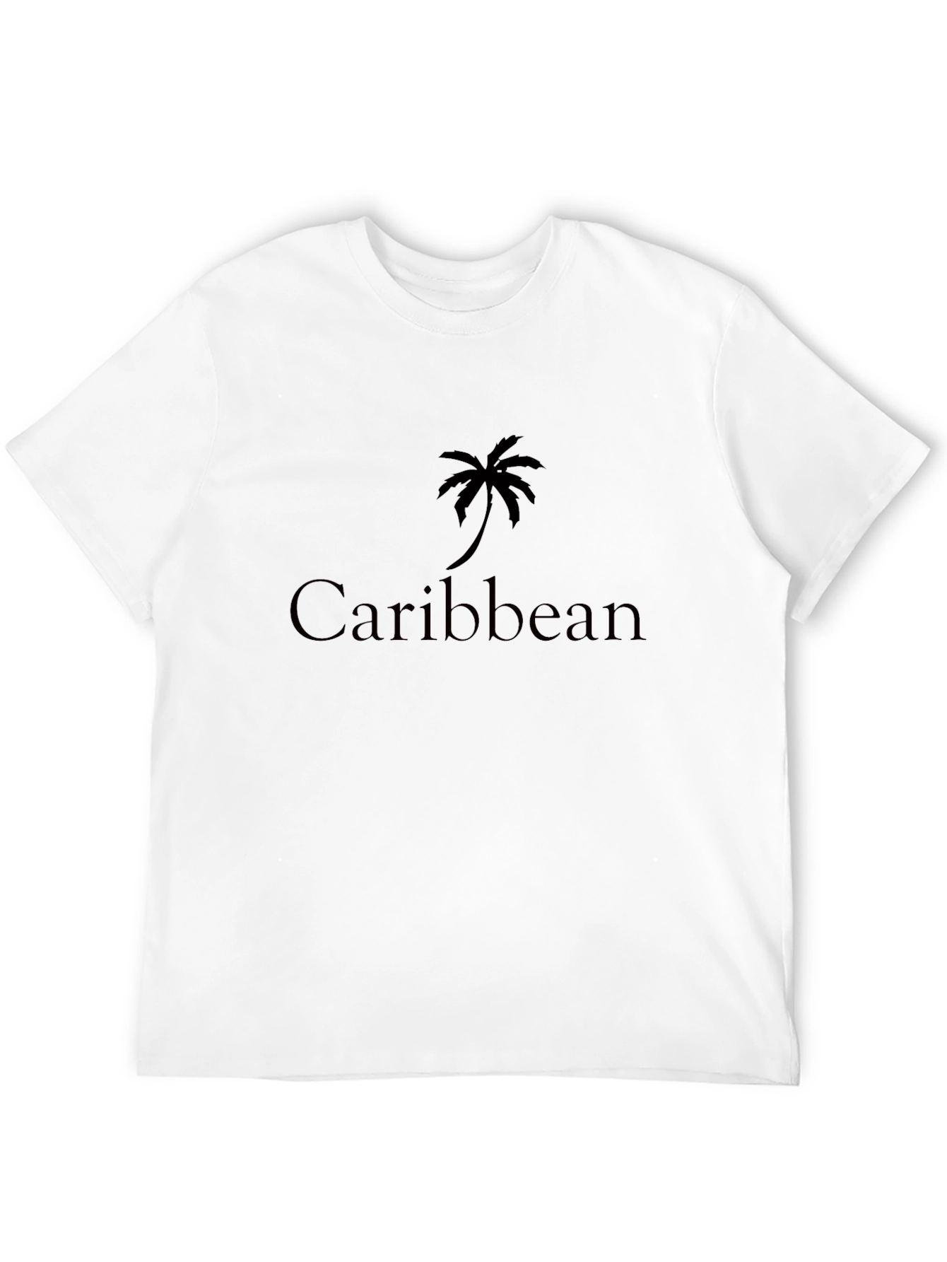 Black Caribbean Palm Tree Graphic Tee - Tropical Vibes! view 12