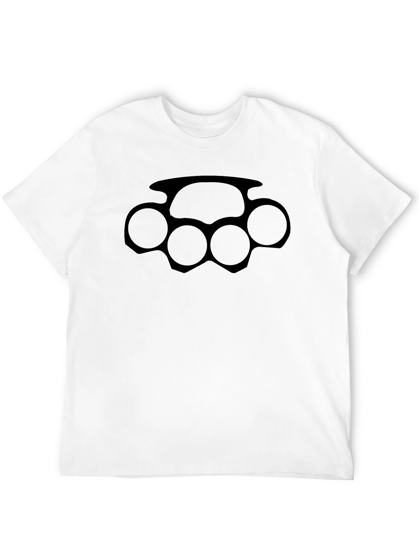Black Black Knuckle Duster Graphic Tee - Bold Statement Shirt view 12