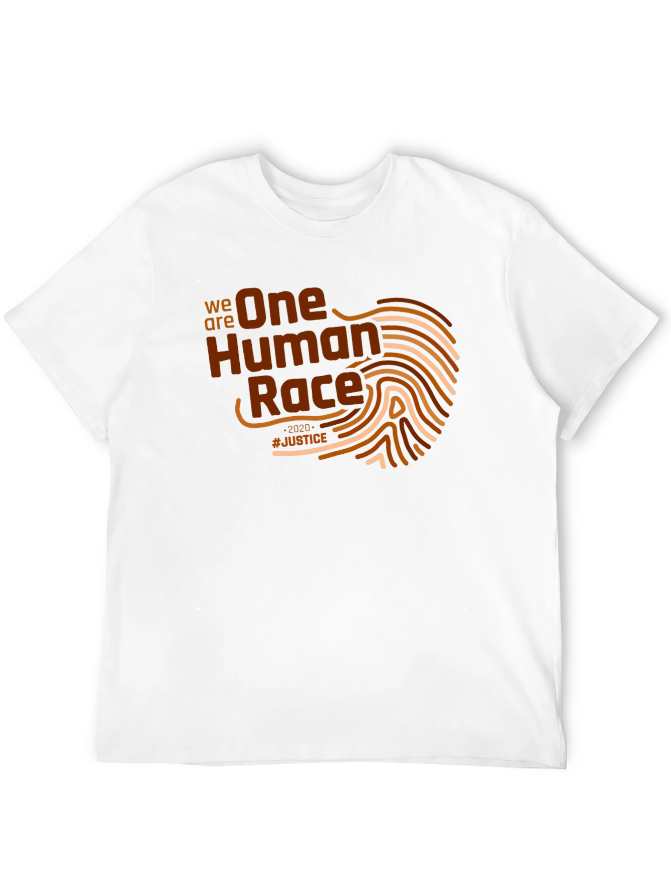 Black One Human Race Graphic T-Shirt - Justice view 12