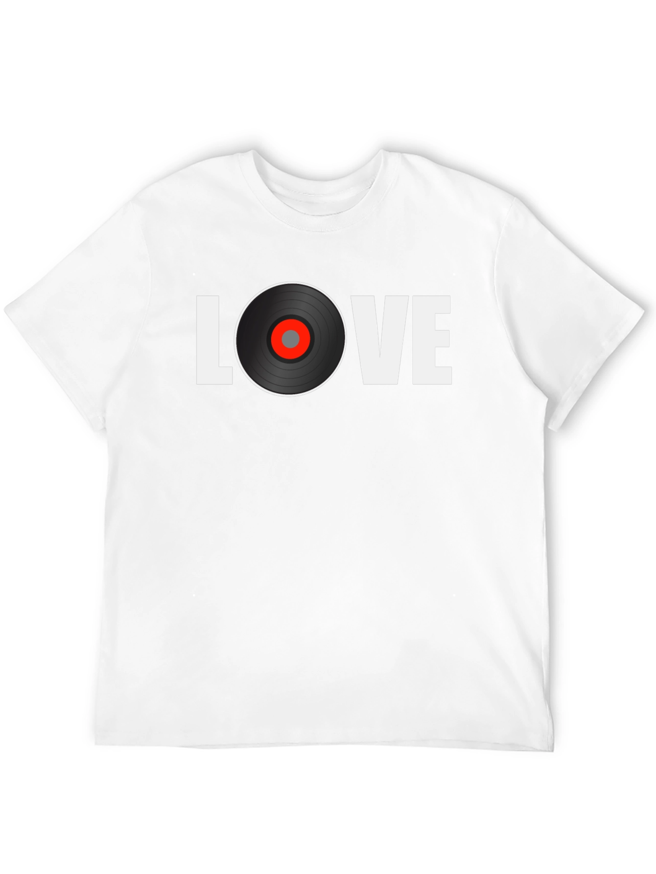 Black Love Vinyl Record Graphic T-Shirt view 12