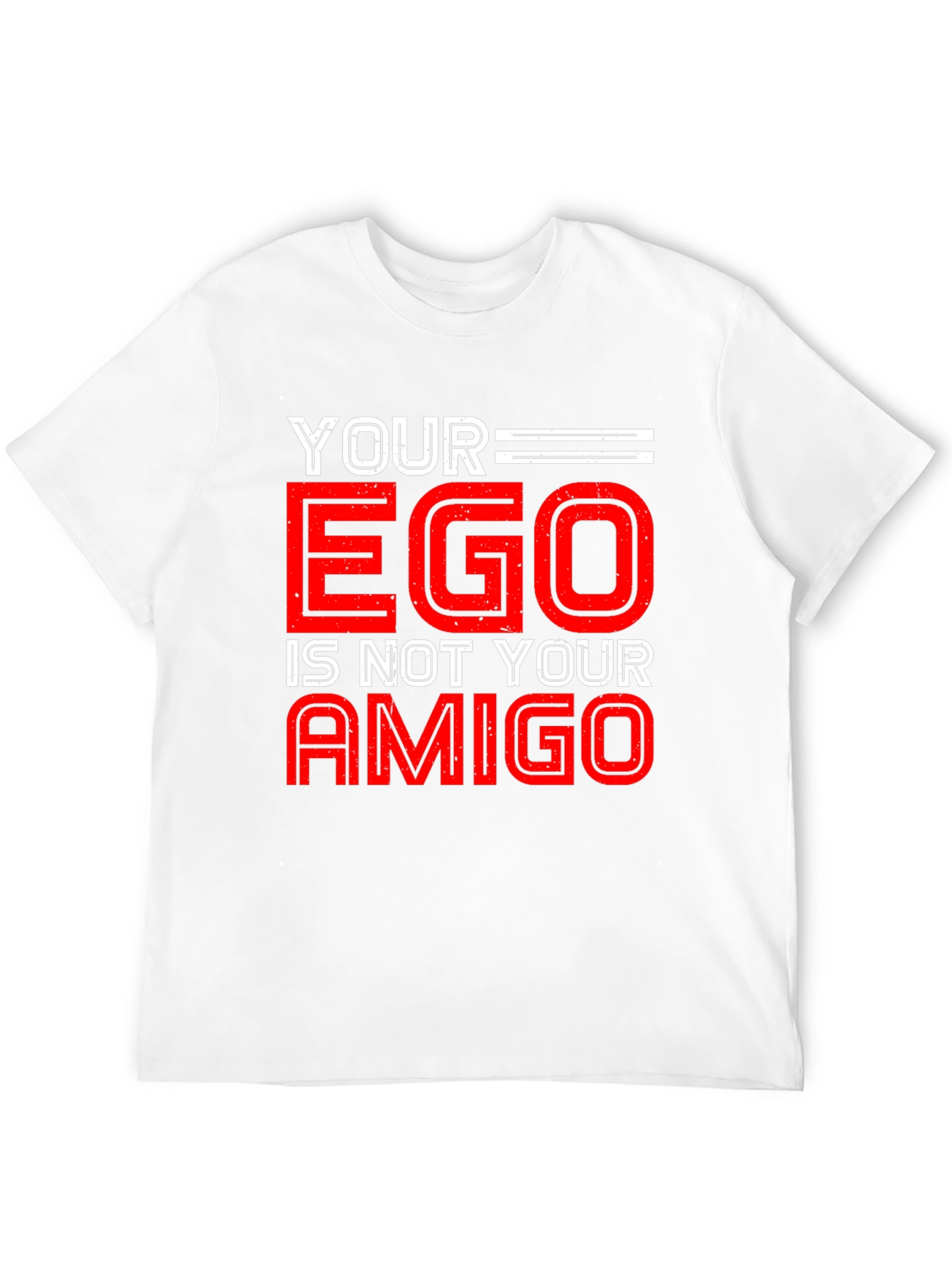 Black Your Ego is Not Your Amigo Graphic Tee view 12
