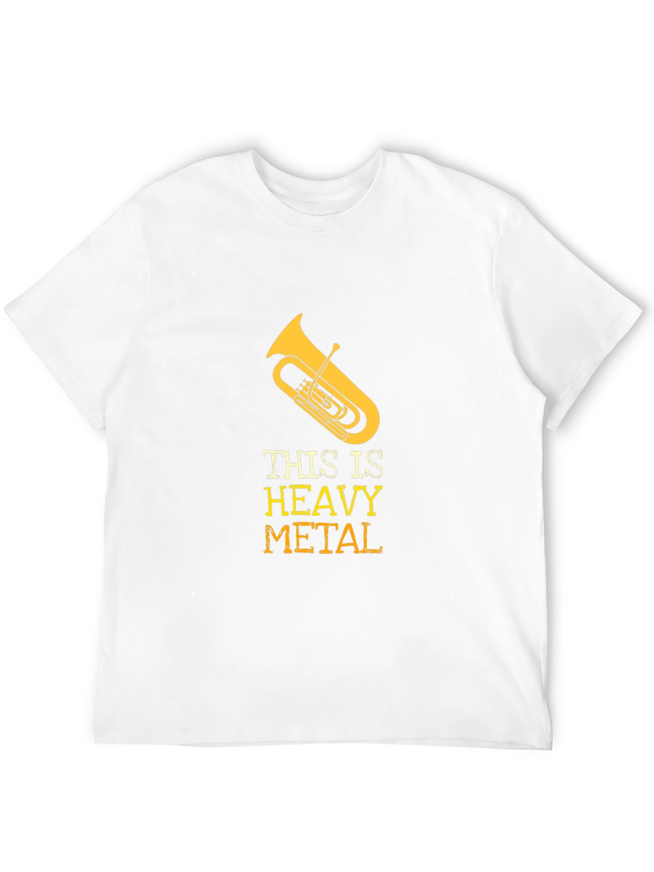 Black Heavy Metal Tuba Graphic Tee - Musician Humor Shirt view 12
