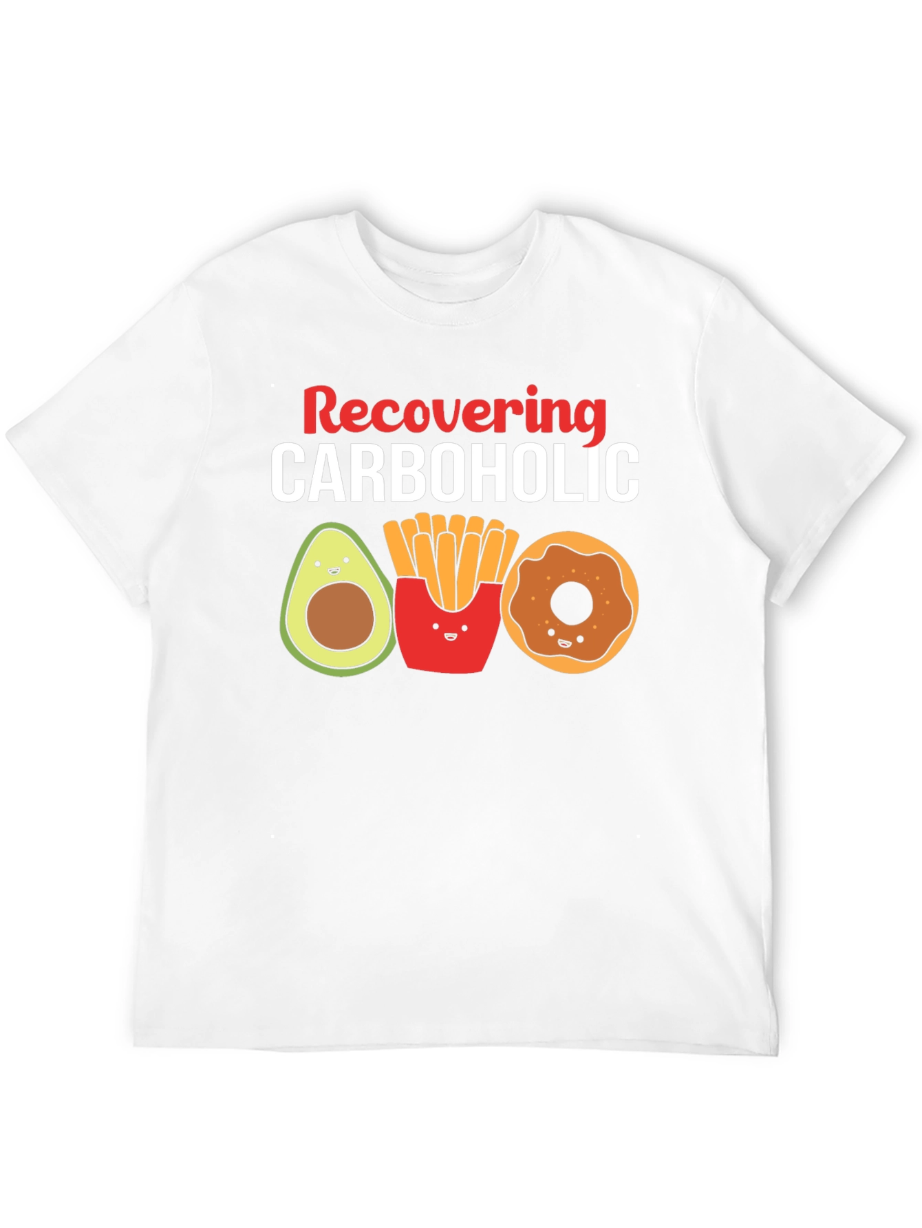 Black Recovering Carboholic Graphic T-Shirt view 12