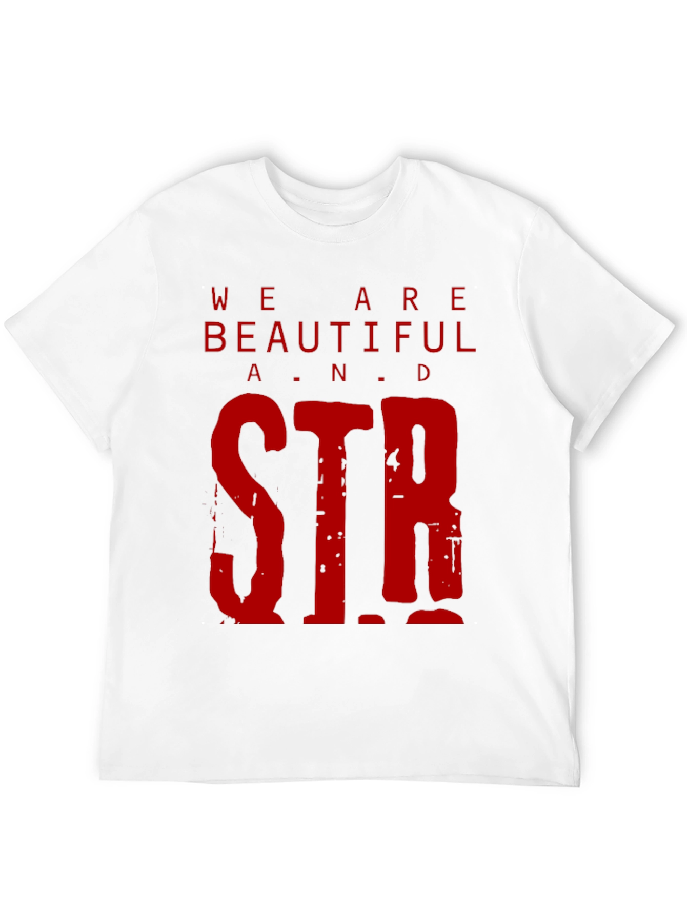 Black We Are Beautiful & Strong Graphic Tee view 12