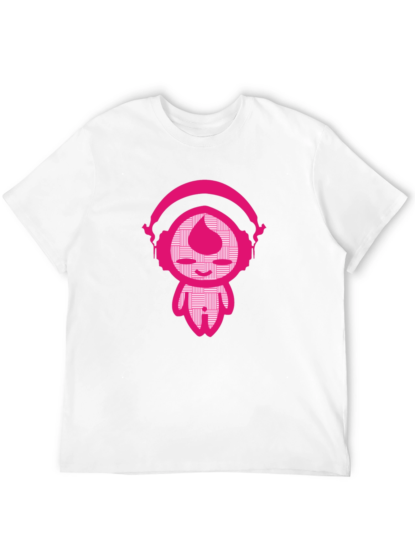 Black Funky Pink DJ Graphic Black T-Shirt view 12