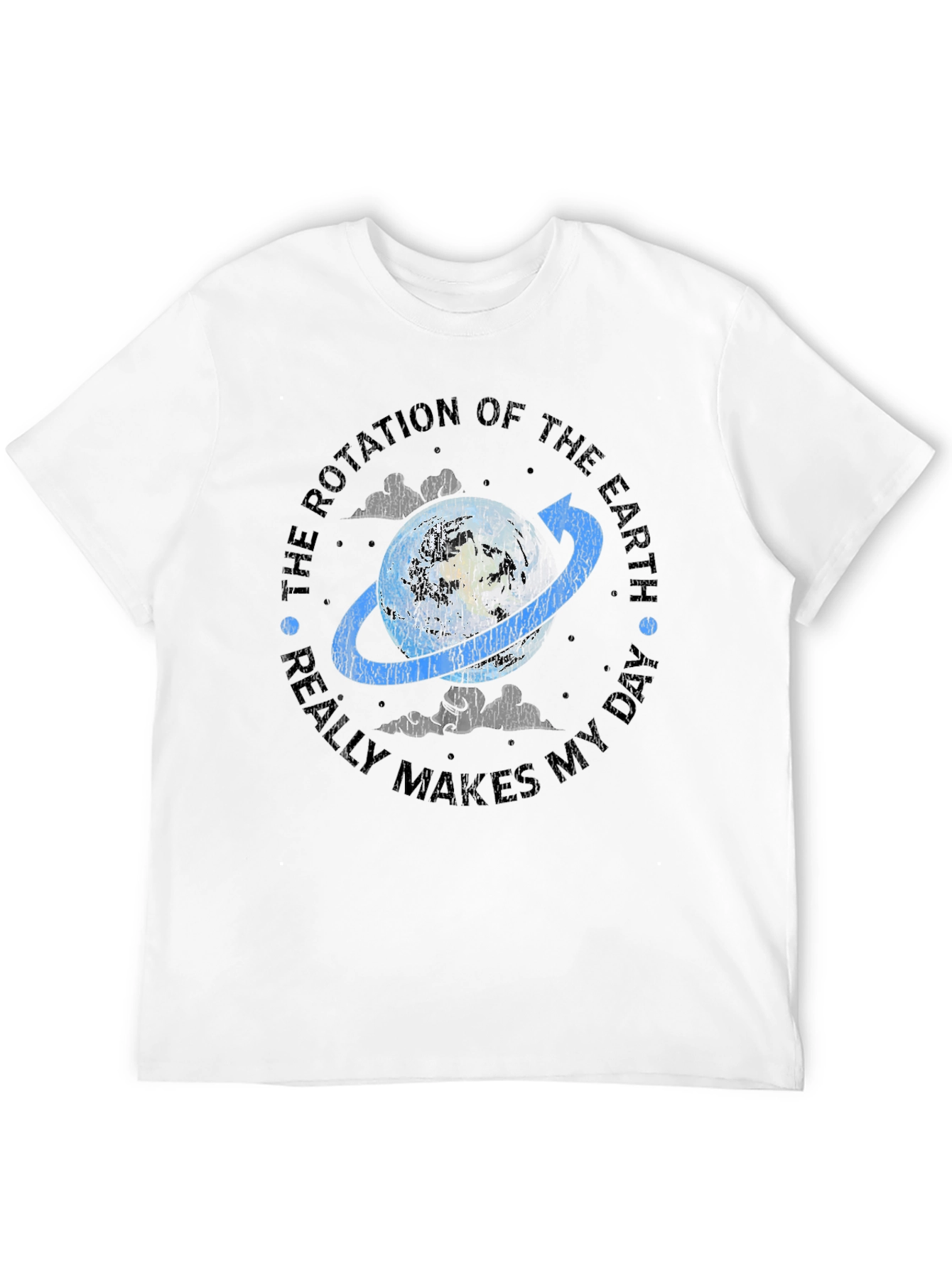 Black Rotation of the Earth T-Shirt - Funny Science Tee view 12