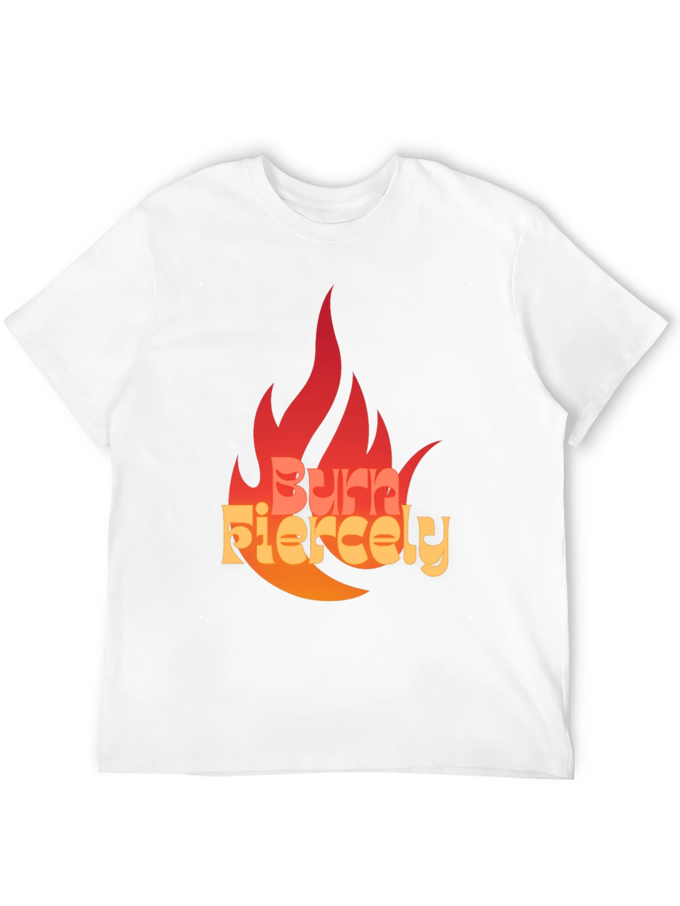 Black Burn Fiercely Graphic T-Shirt - Bold Statement Tee view 12