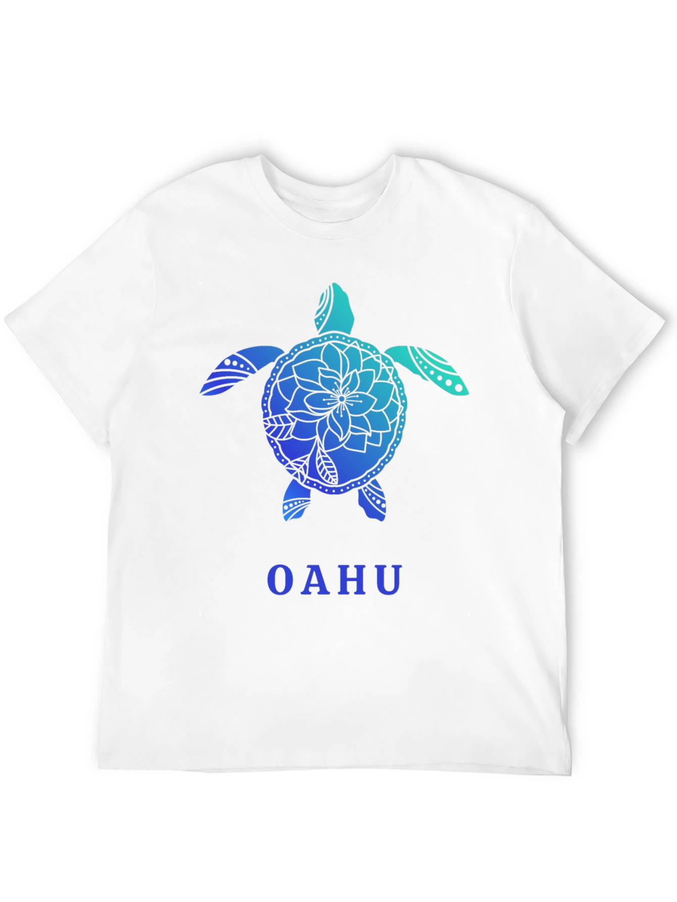 Black Oahu Turtle Graphic Tee - Black Cotton T-Shirt view 12