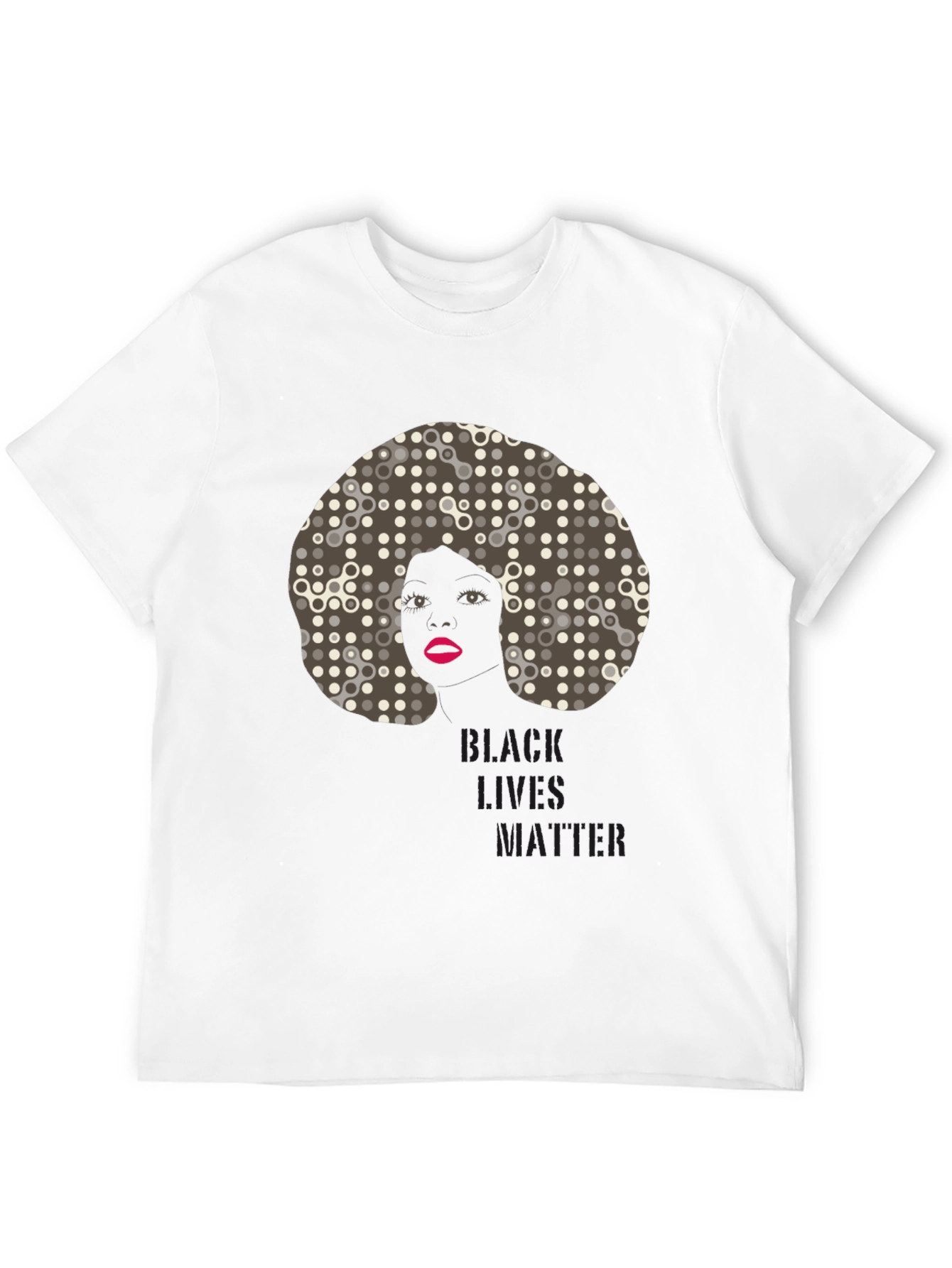 Black Black Lives Matter Afro Graphic Tee view 12
