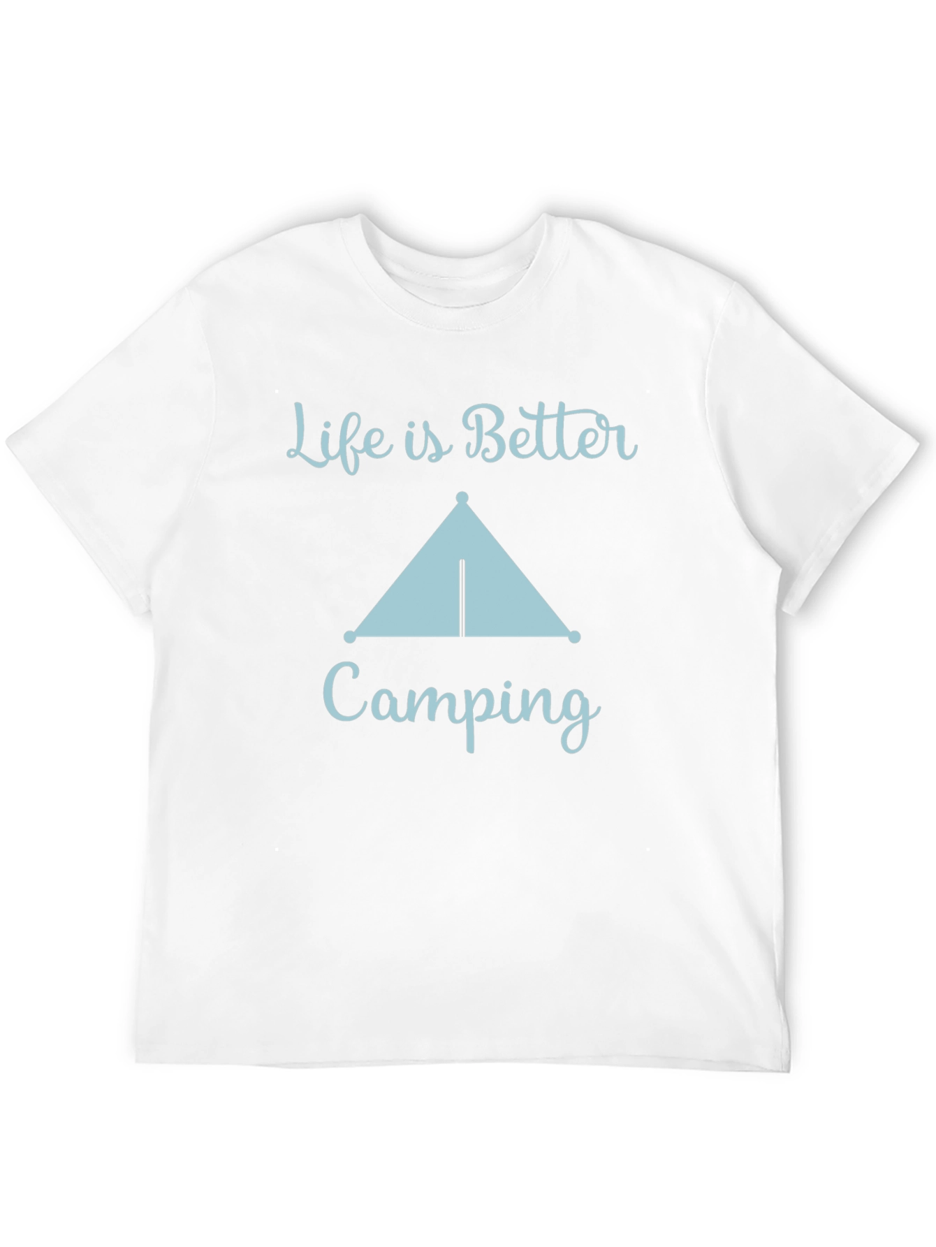 Black Life Is Better Camping Graphic Tee view 12