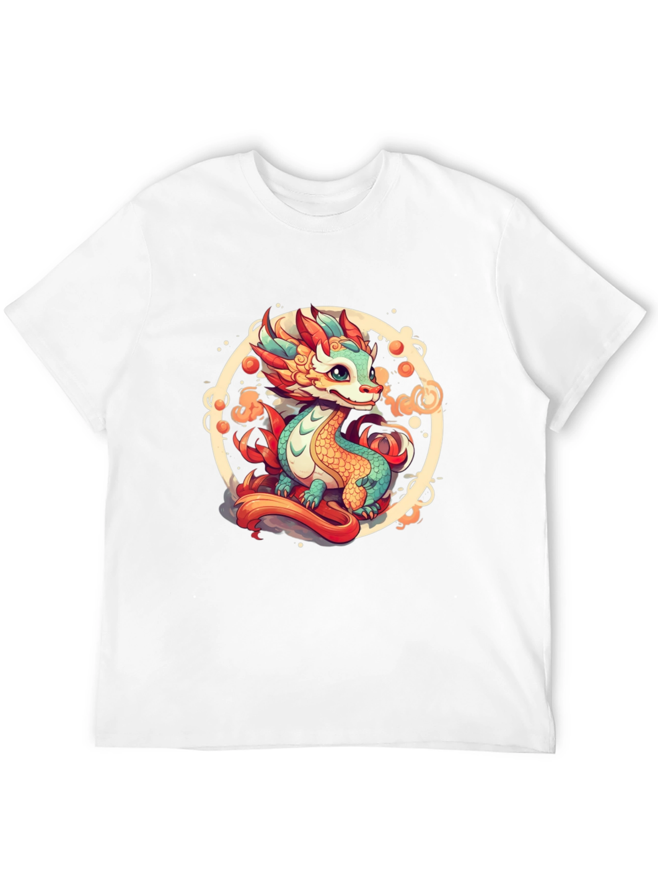 Cute Dragon Graphic Tee - Black T-Shirt - 12