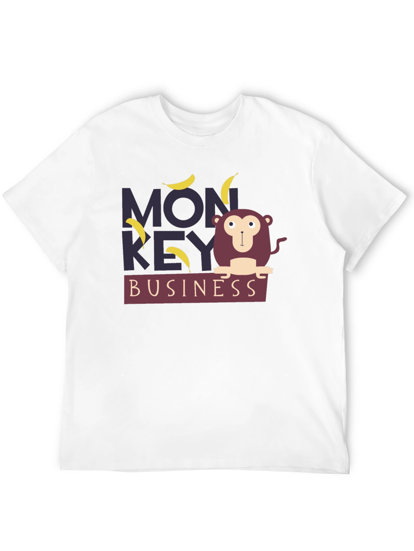 Black Monkey Business Graphic Tee - Fun Novelty T-Shirt view 12