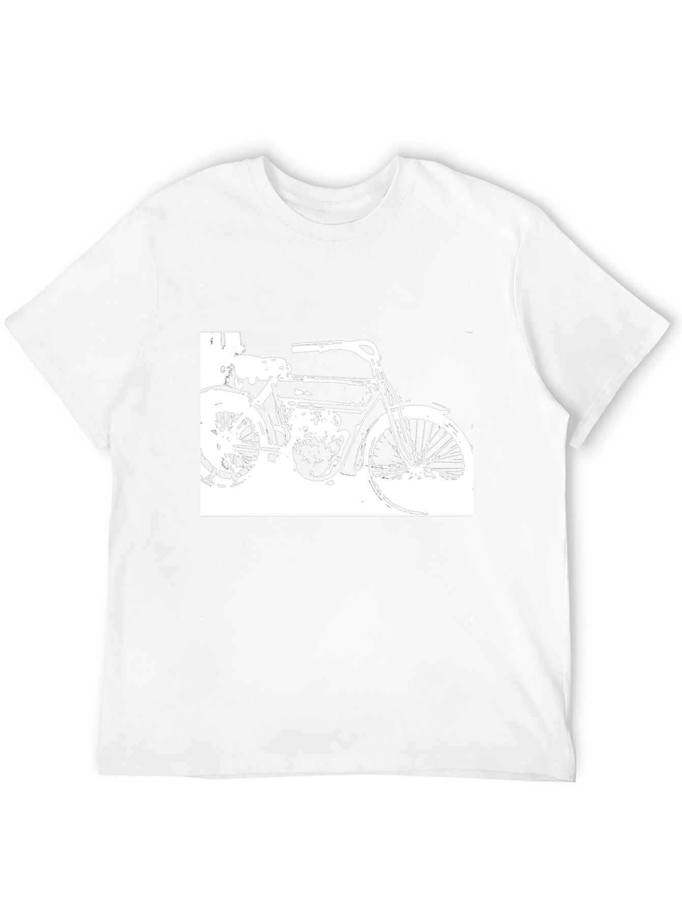Black Vintage Motorcycle Graphic Black T-Shirt view 12