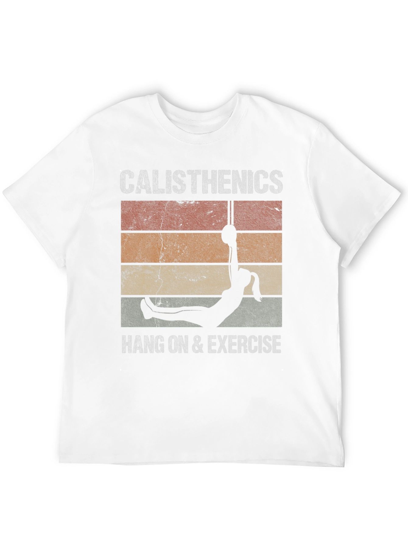 Black Calisthenics Vintage Style T-Shirt view 12