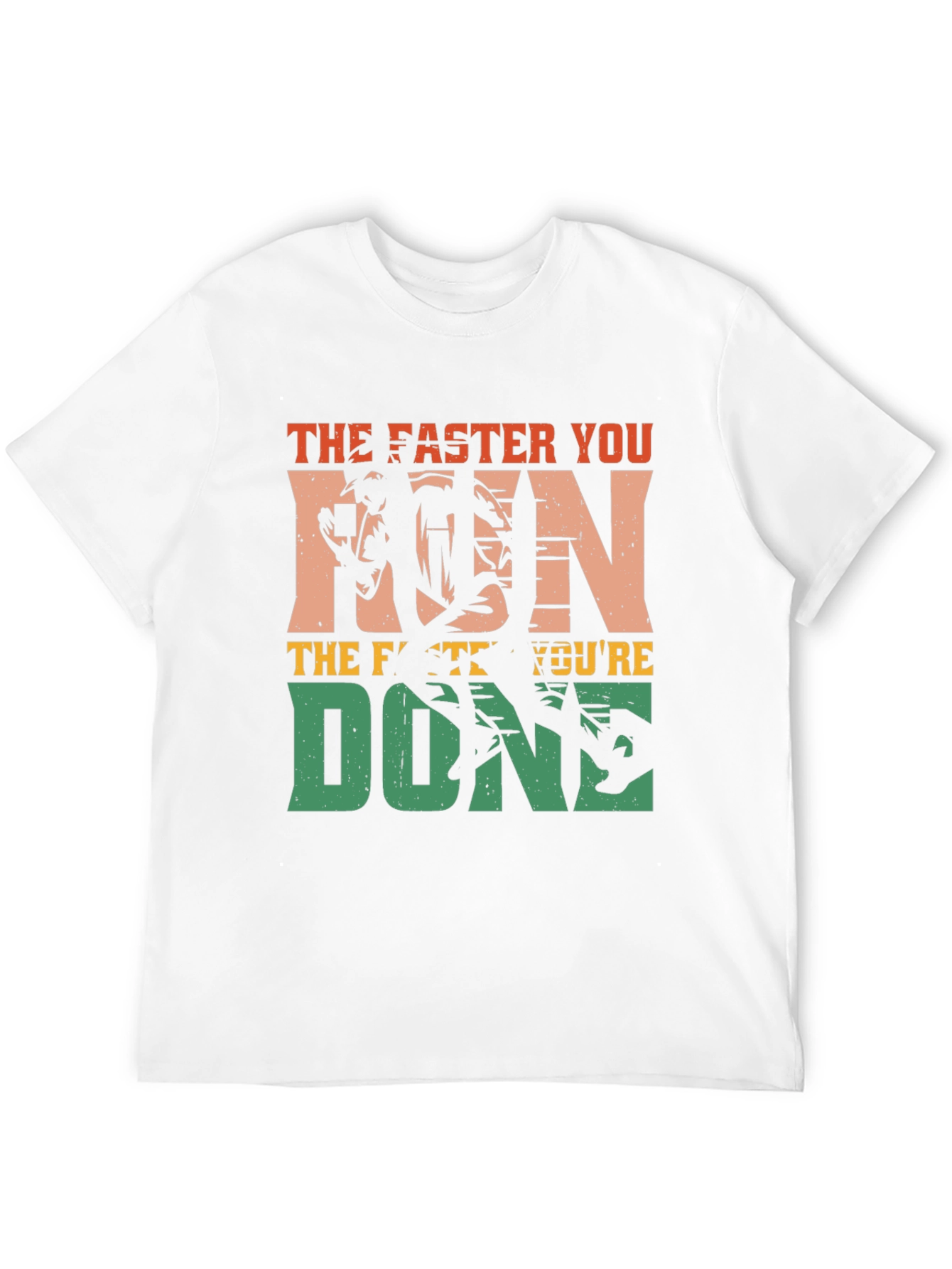 Black The Faster You Run, You're Done T-Shirt view 12