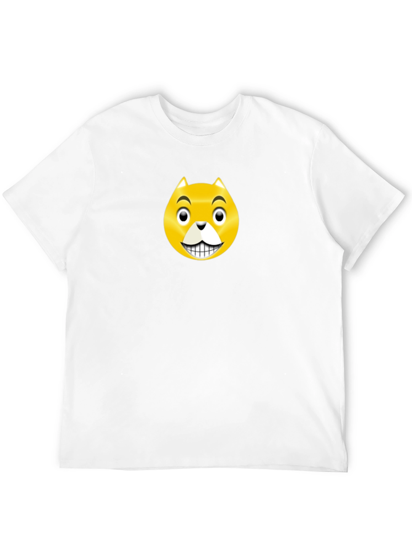Black Funny Cat Emoji T-Shirt view 12
