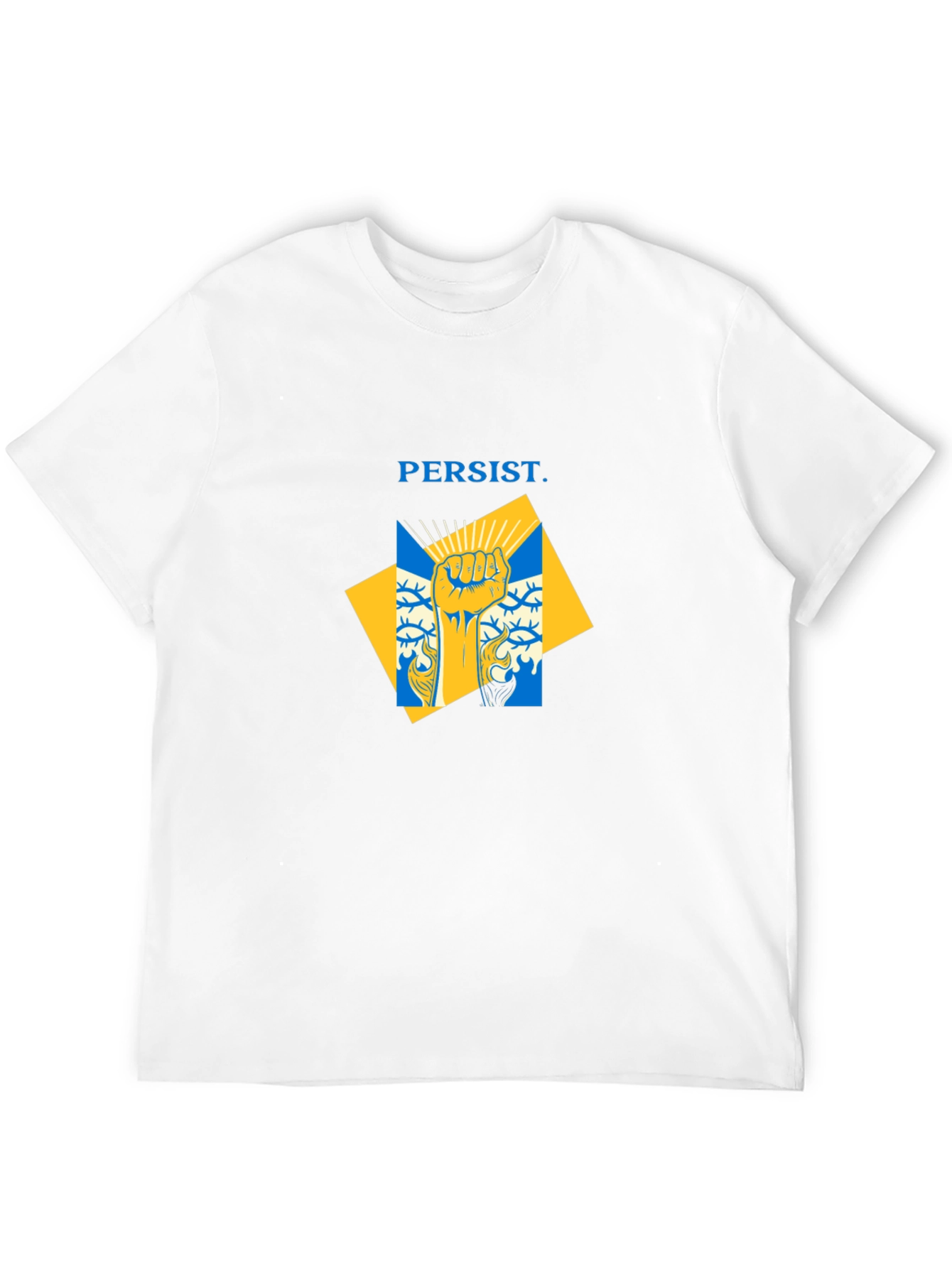 Black Persist Graphic Tee - Ukraine Colors view 12