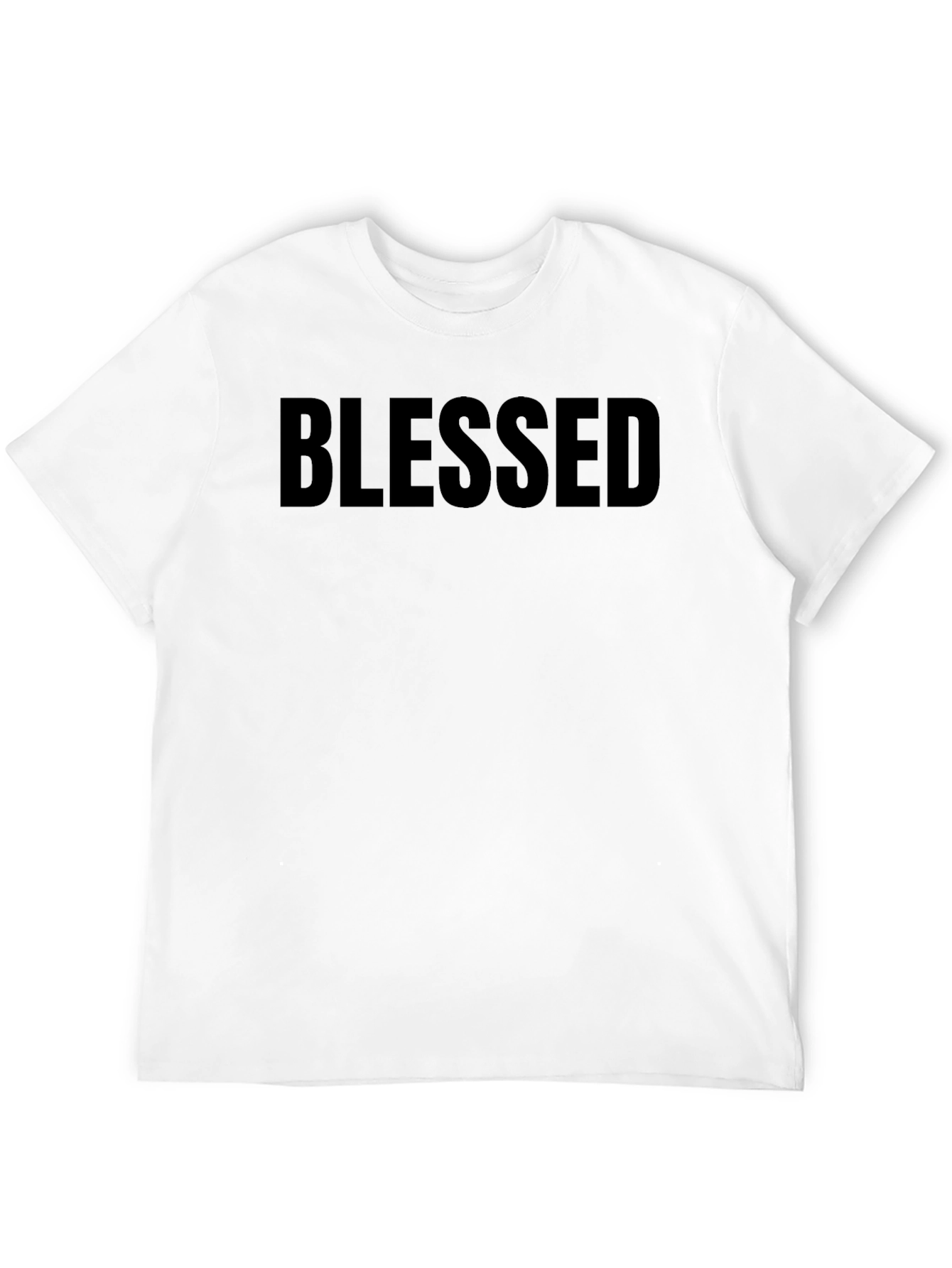 Black Blessed Graphic Tee - Mens Black T-Shirt view 12